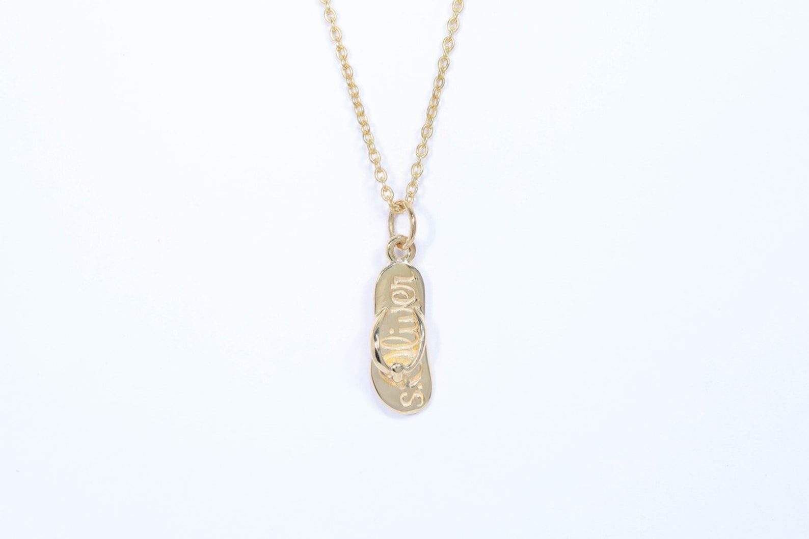 Flip Flop Necklace, Flip Flops Pendant Necklace, Flip Flop Jewelry, Summer Jewelry, Flip Flops Charm