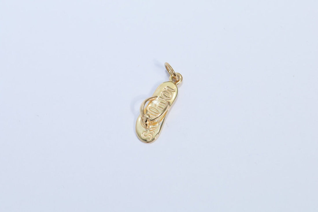 Flip Flop Necklace, Flip Flops Pendant Necklace, Flip Flop Jewelry, Summer Jewelry, Flip Flops Charm