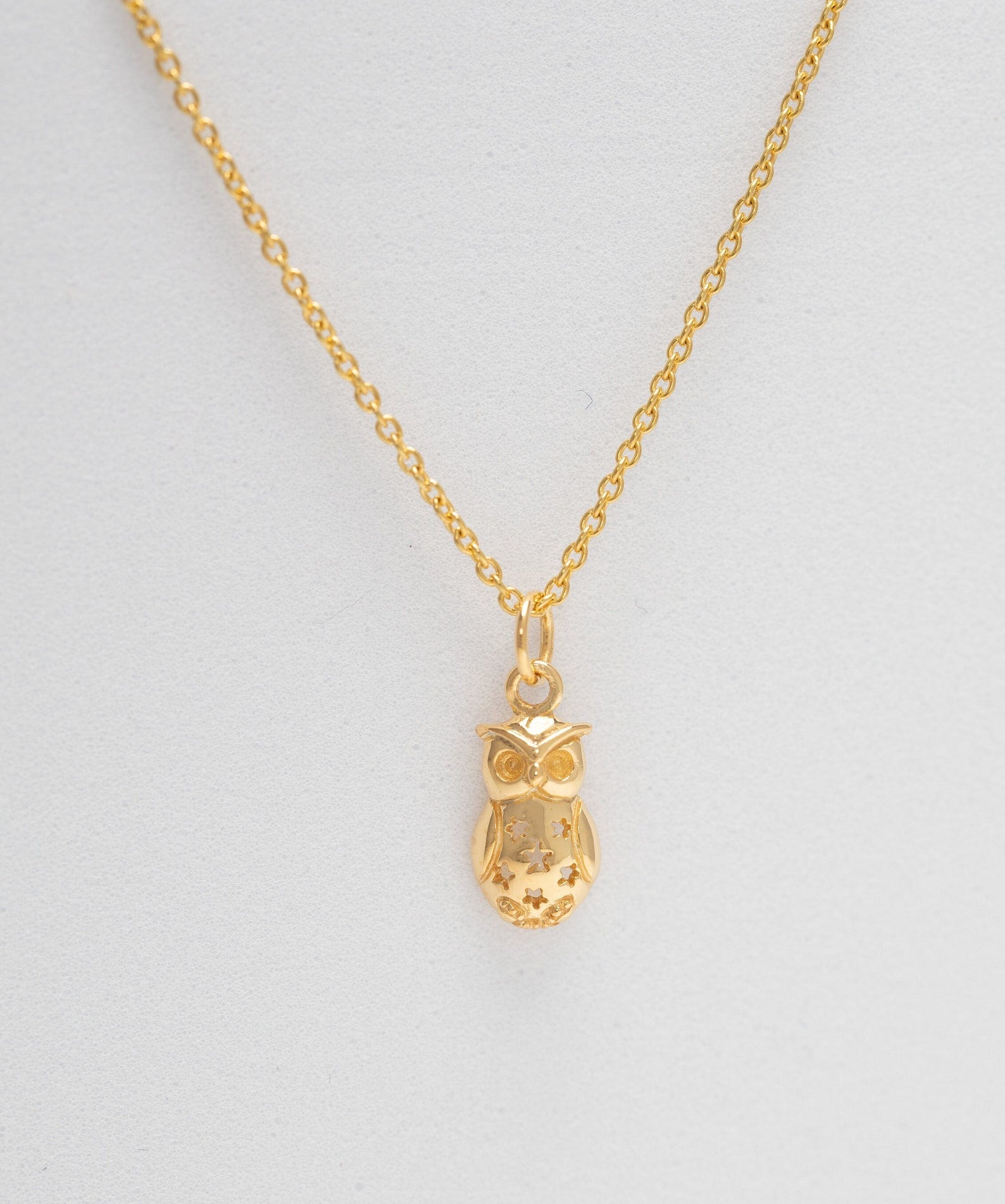 Owl Pendant Necklace, Owl Charm Necklace, Bird Necklace, Barn Owl Necklace, Gift for Animal Lover