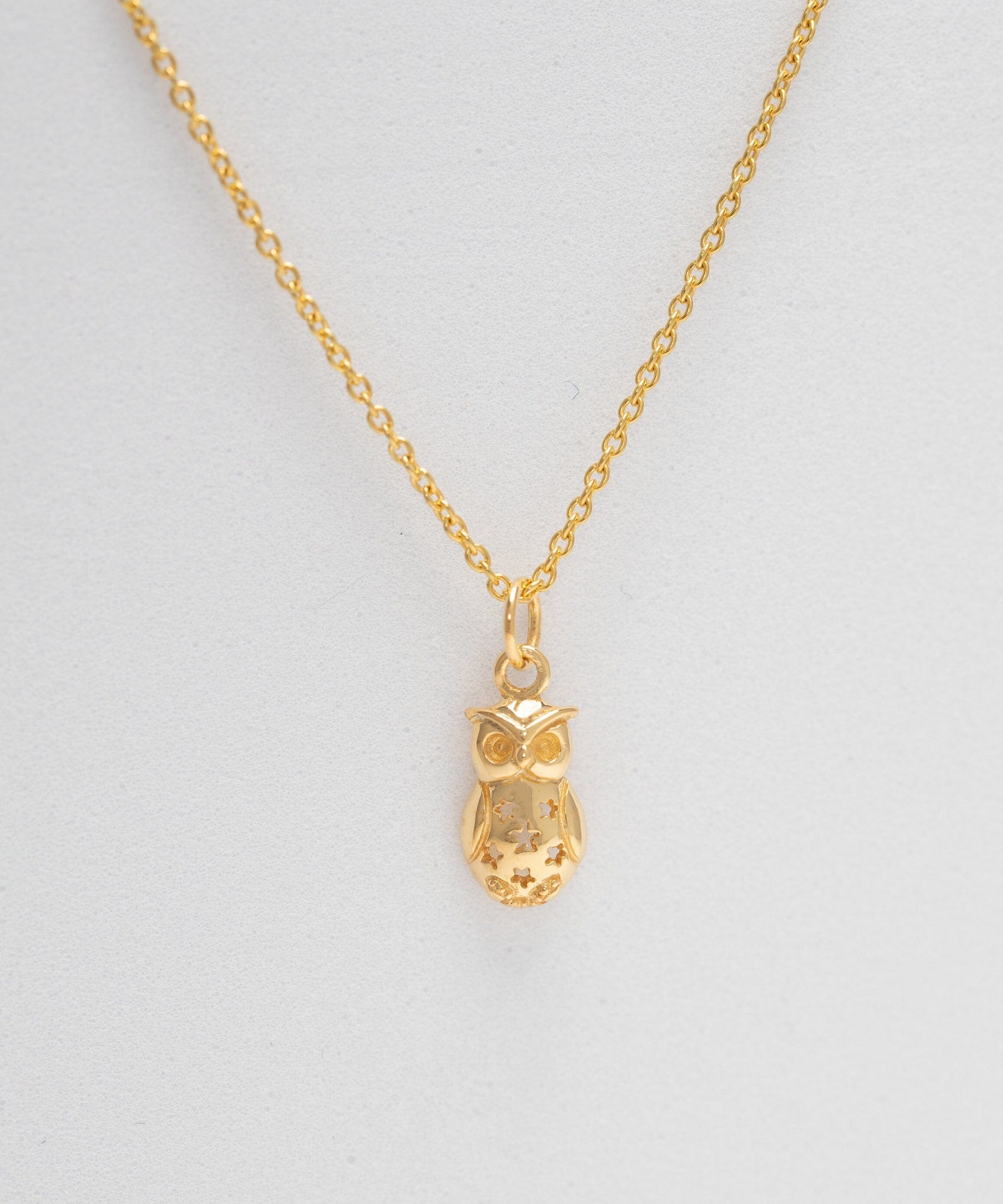 Owl Pendant Necklace, Owl Charm Necklace, Bird Necklace, Barn Owl Necklace, Gift for Animal Lover