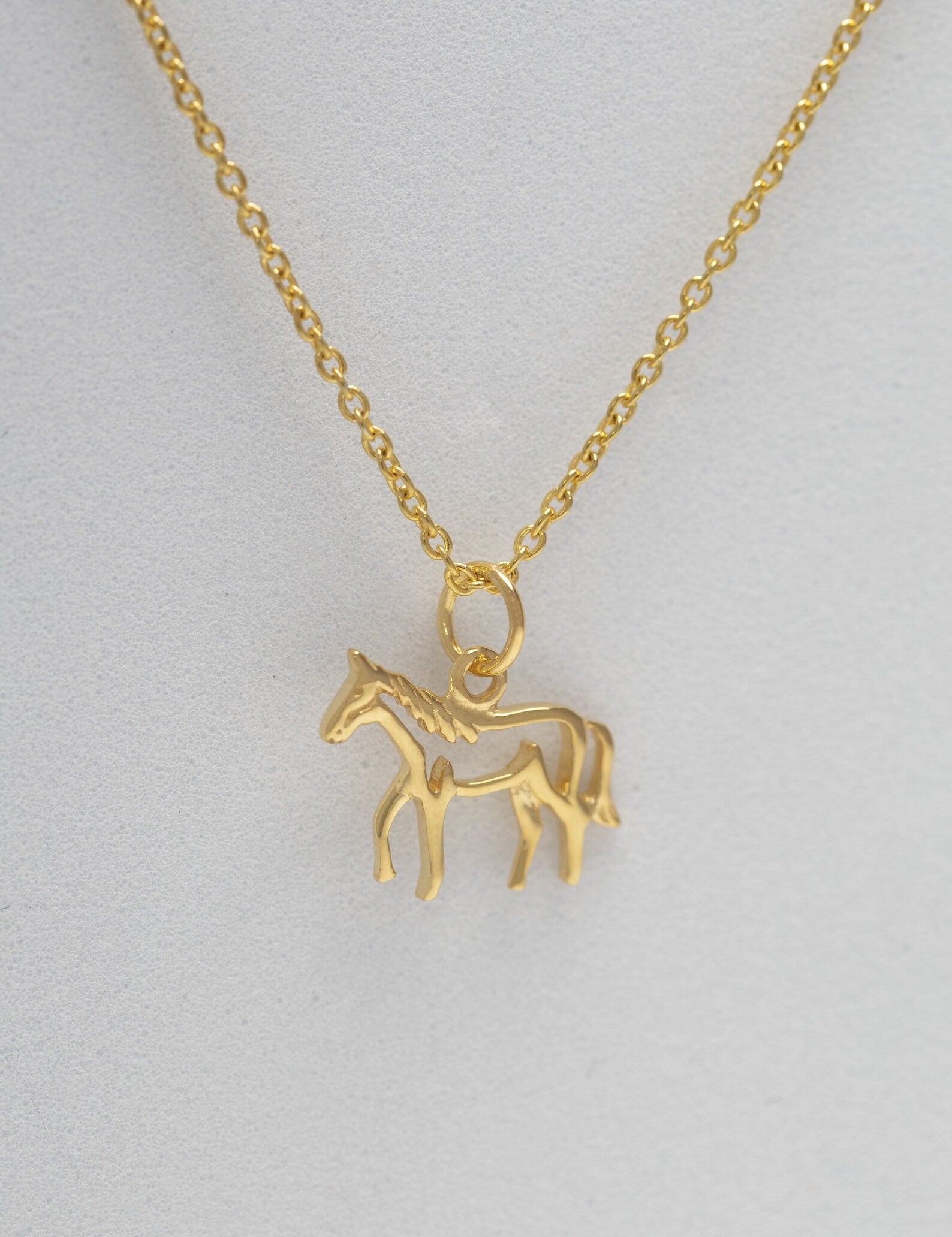 Minimalist Horse Necklace, Horse Charm Necklace, Equestrian Necklace, Horse Riding Gift, Animal Necklace