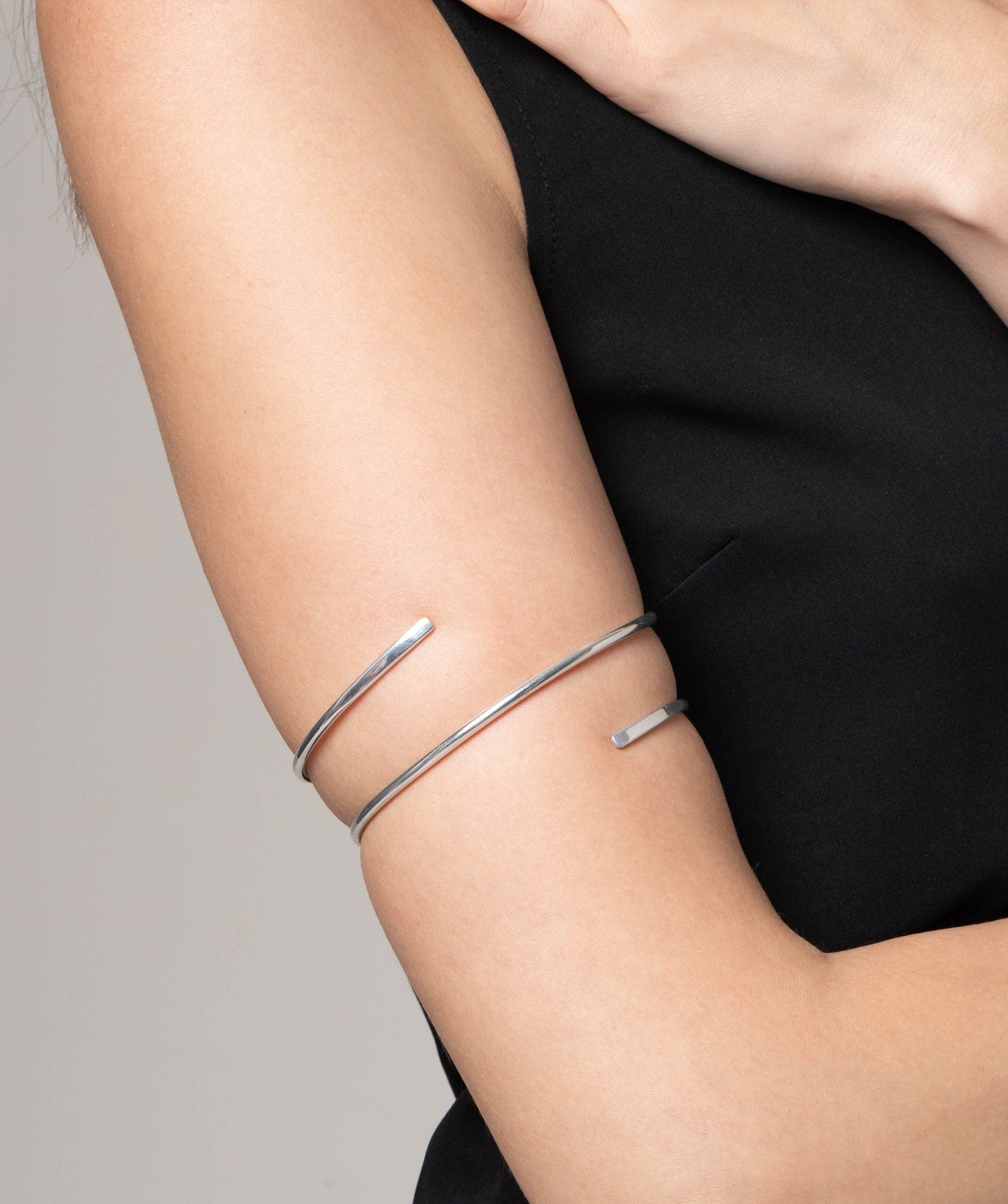 Minimalist Simple Arm Band, Adjustable Open Cuff Bracelet, Upper Arm Cuff, Gold Cuff Bracelet, Upper Arm Jewelry