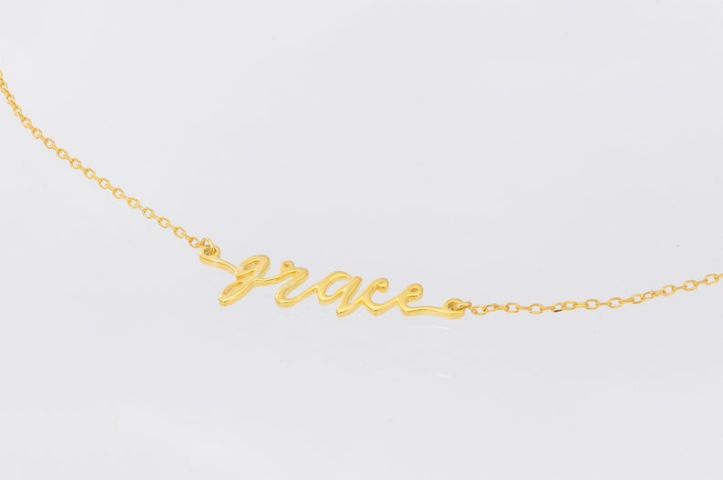 Grace Name Necklace, Personalized Necklace Gifts For Women, Dainty Nameplate Necklace, Custom Name Jewelry, Gifts for Her