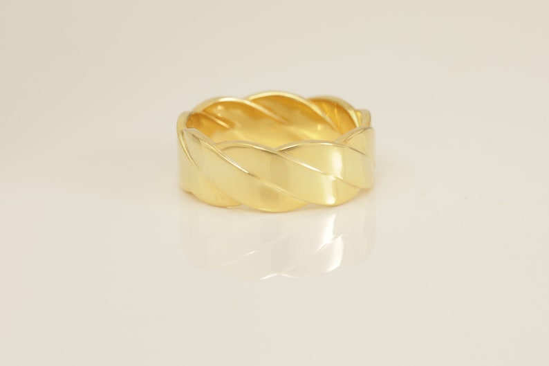 Twisted Wedding Band, Stackable Ring, Matching Band, Wedding Band for Women, Twisted Wedding Ring Gift for Her or Him