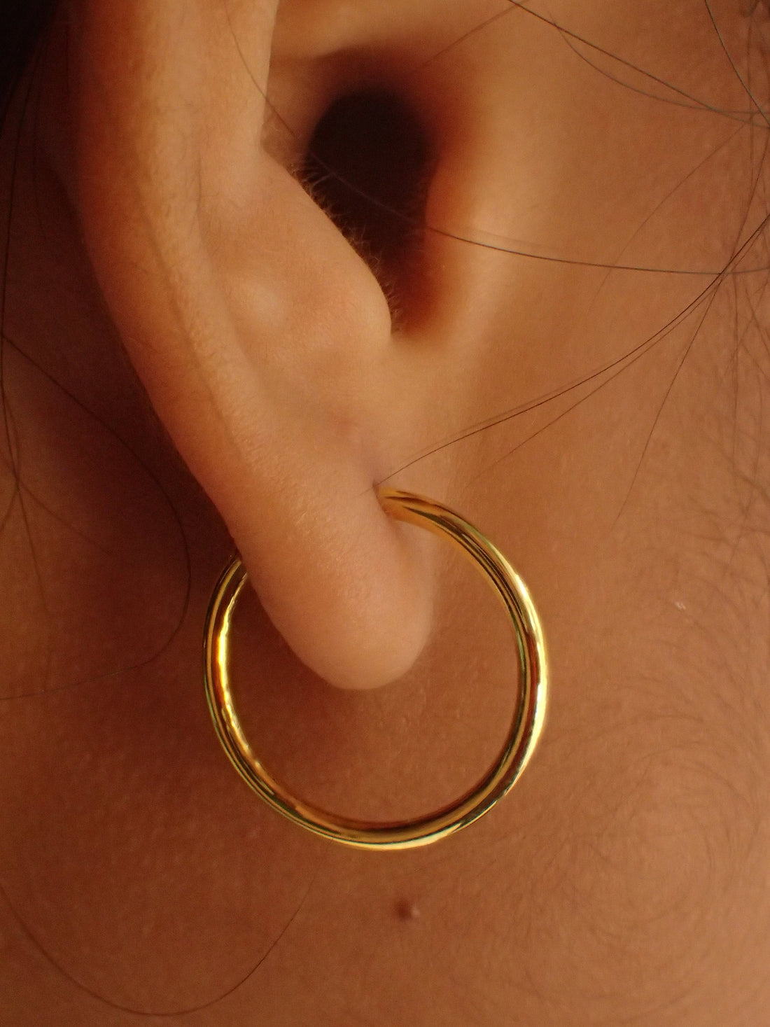 12mm Thin Endless Hoop Earrings / Minimalist Hoop Earrings / Huggie Hoops / Bridesmaid Gift