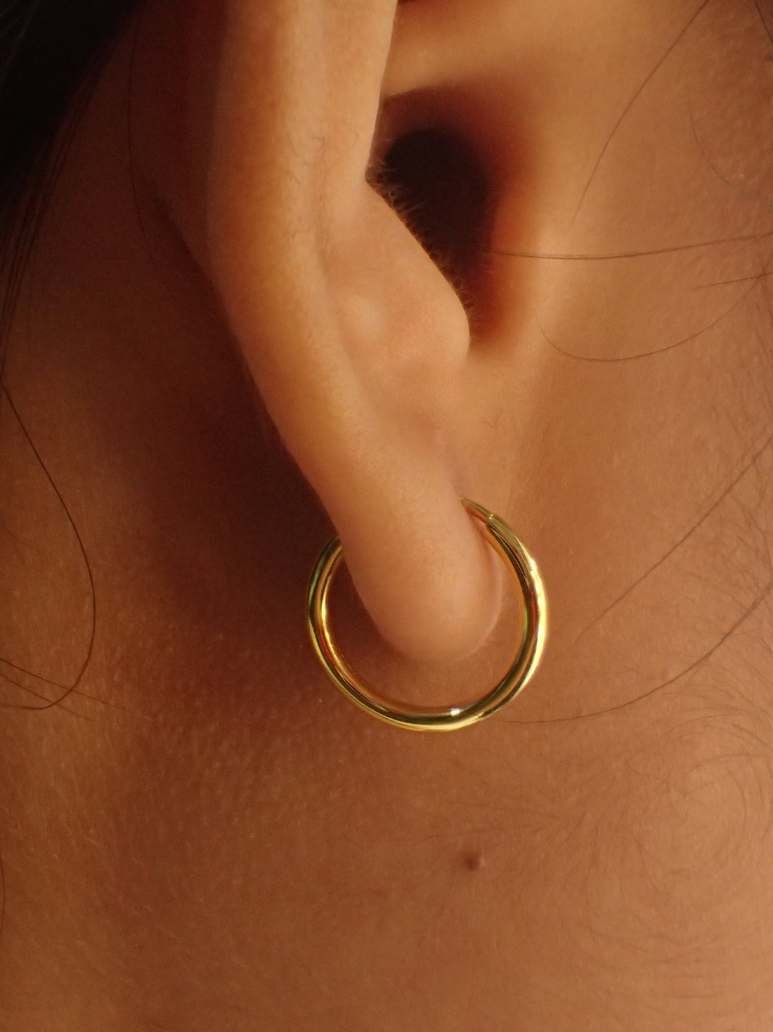 Minimalist Hoop Earrings / 12mm Thin Endless Hoops / Bridesmaid Gift / Huggie Hoops / Gift for Her