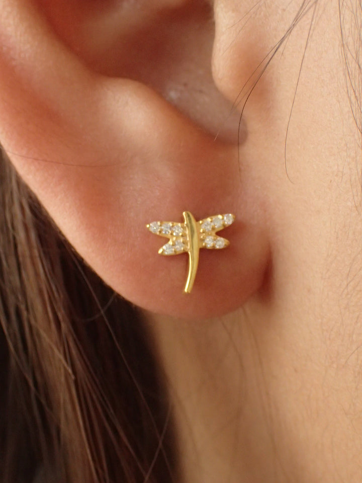 Dragonfly Stud Earrings / Dragonfly Jewelry / Insect earrings / Gift for Mom / Gift for Sister / Gift for Dragonfly Lover