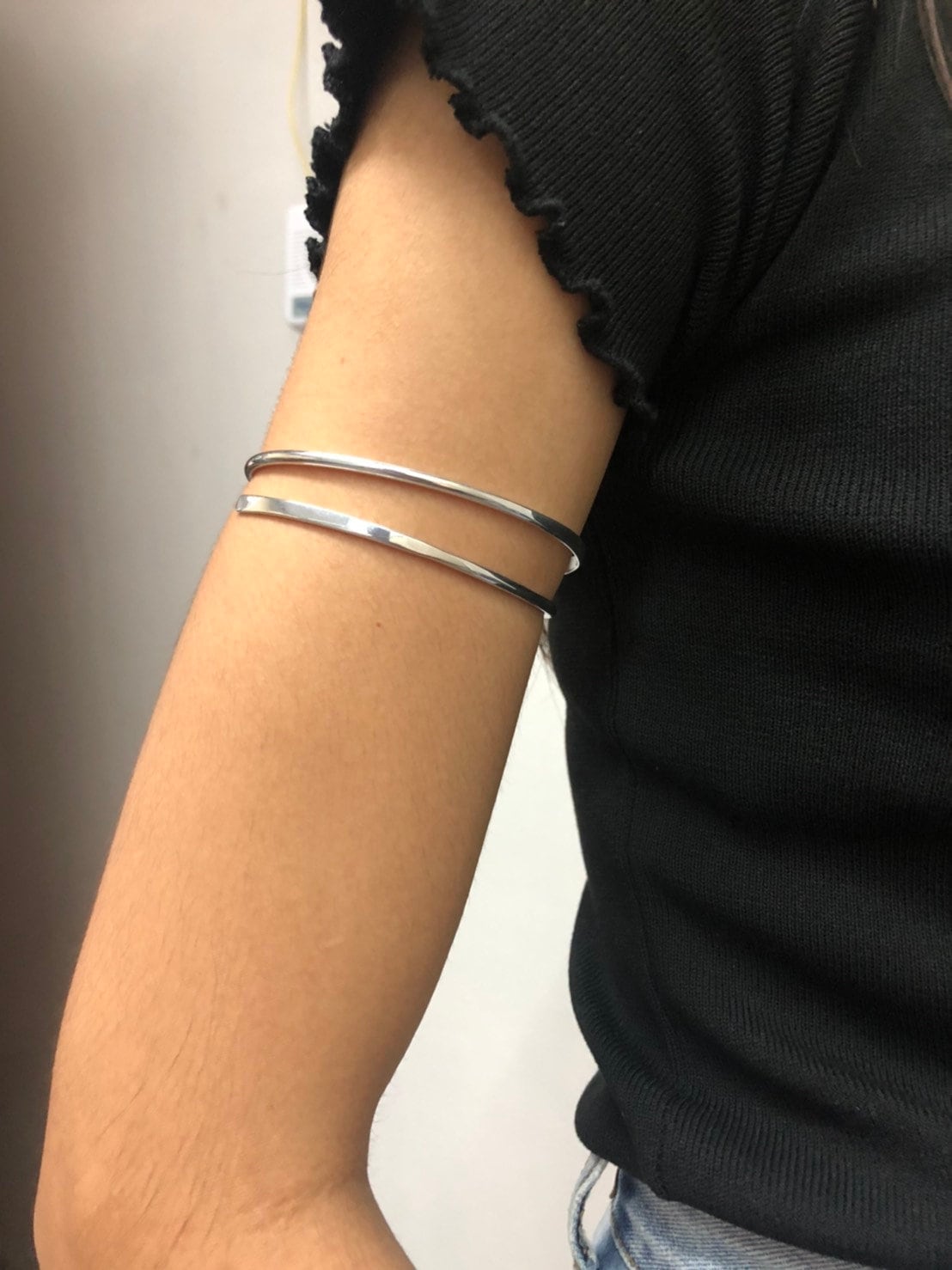Minimalist Simple Arm Band / Upper Arm Cuff / Thin Arm Band / Upper Arm Jewelry / Arm Bracelet / Christmas Gift for Her