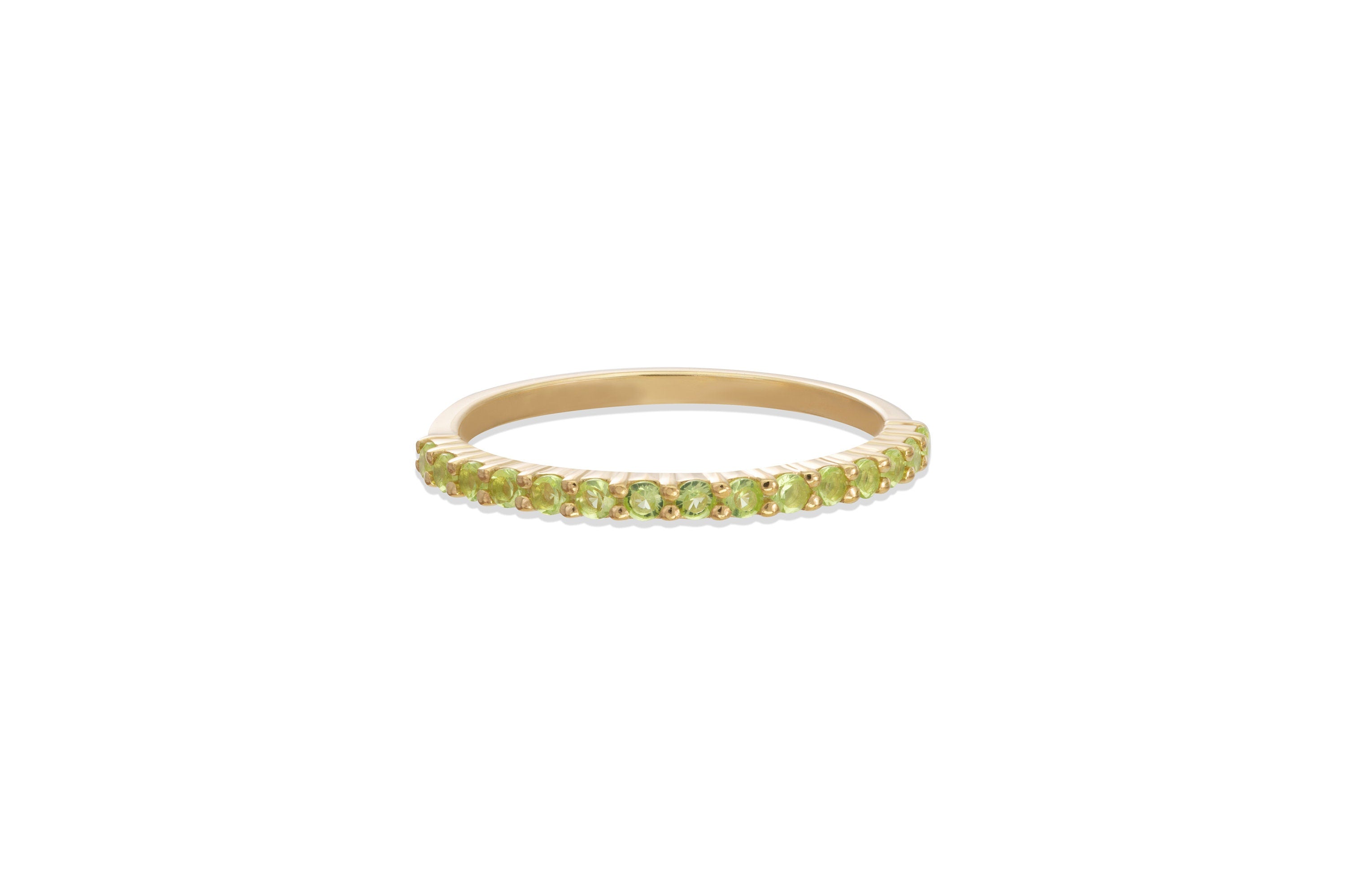 Shared Prong Peridot Wedding Band, August Birthstone Ring, Classic Wedding Ring, Women Wedding Band, Mother's Day gifts for mom