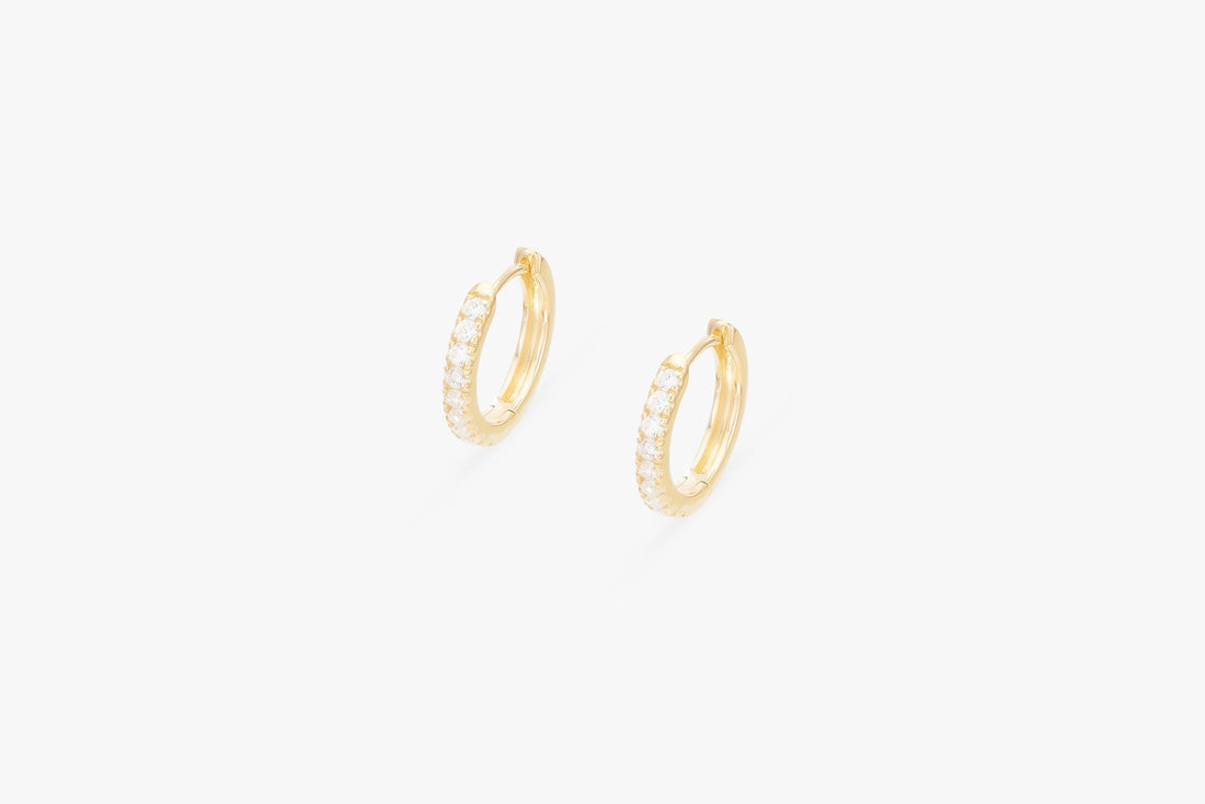 Diamonds Hoop Earrings, Huggies Earrings, Huggies Hoop Earrings, Minimal Hoop Earrings