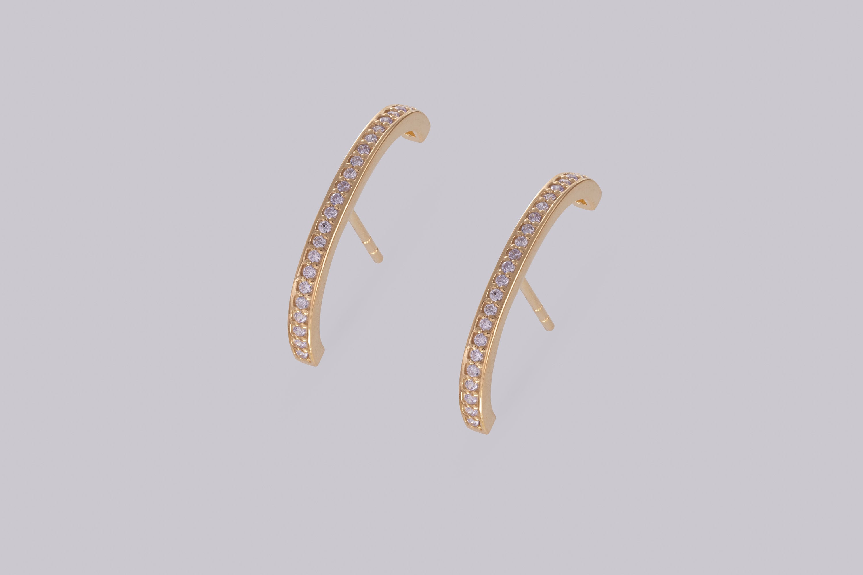 Diamond Ear Lobe Cuff Earrings, Dainty Suspender Earrings, Dainty stud lobe cuff, Minimalist Earrings Gift For Women