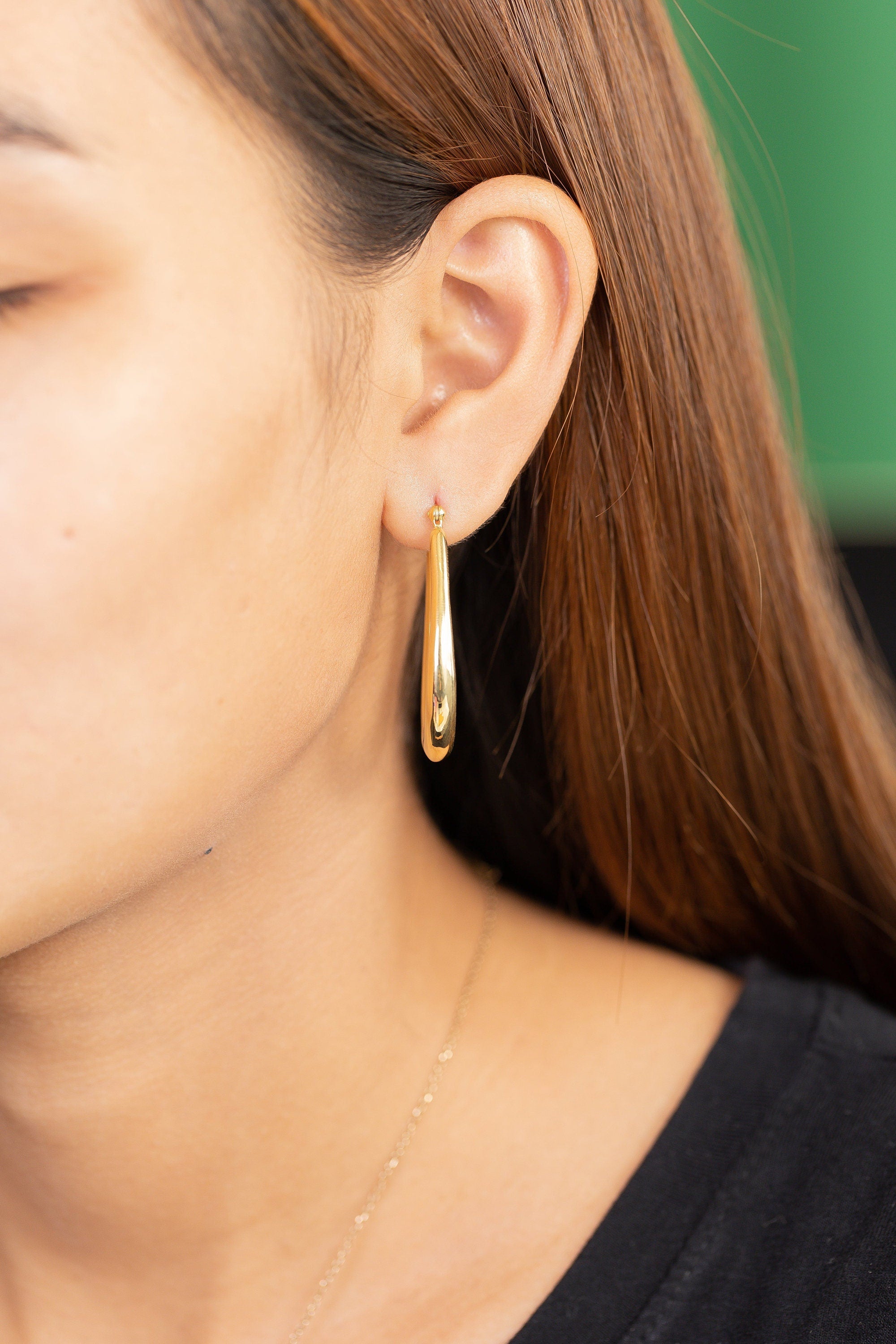 20 MM Minimalist Chunky Hoop Earrings, Minimalist Chunky Hoops, Thick Earring for Women, Plain Bold Hoops
