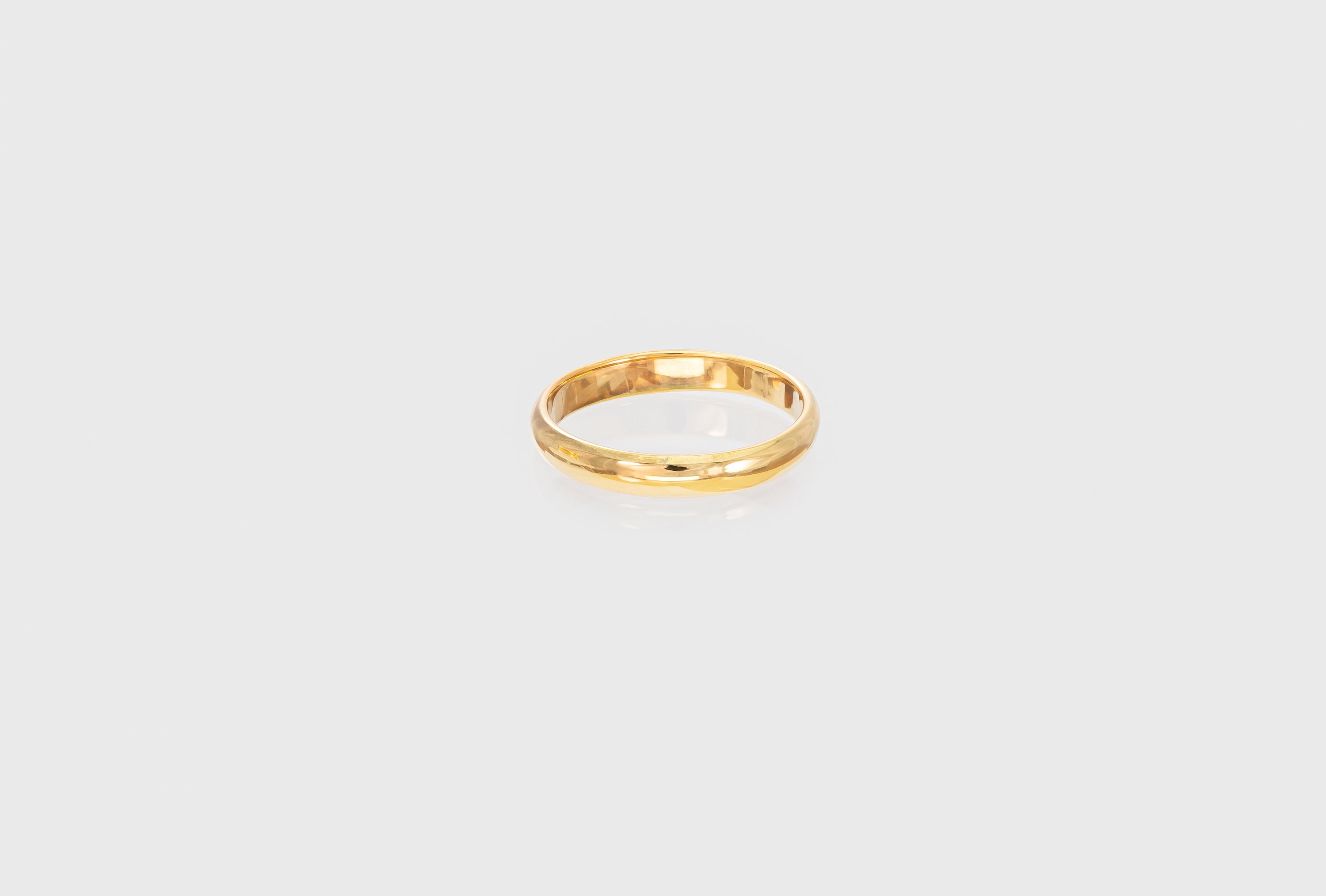 3mm Plain Wedding Band, Men's Women's Wedding Band, Simple Thin Plain Wedding Band, Rounded Wedding Band, Mother's Day Gift
