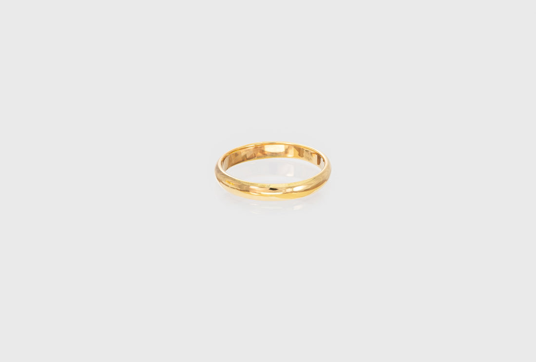 3mm Plain Wedding Band, Men's Women's Wedding Band, Simple Thin Plain Wedding Band, Rounded Wedding Band, Mother's Day Gift