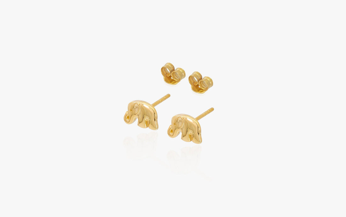 Trunk Elephant Stud Earrings, Elephant Earrings, Tiny Elephant Stud Earring, Minimalist Earrings for Women, Valentinus's Day Gift