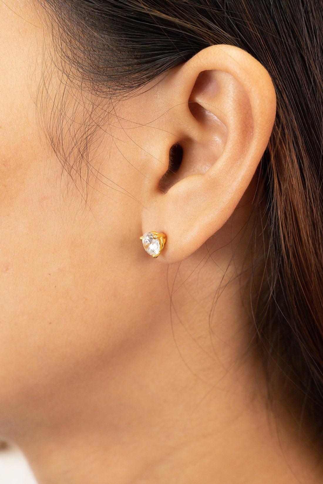 0.84ct Diamond Solitaire Stud Earrings, Minimalist Diamond Studs, Everyday Bridal Earrings, Anniversary Gift for Her