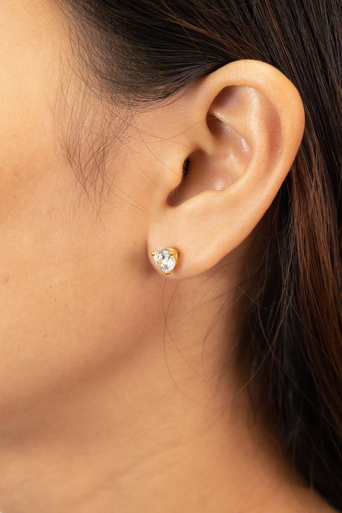 0.84ct Diamond Solitaire Stud Earrings, Minimalist Diamond Studs, Everyday Bridal Earrings, Anniversary Gift for Her
