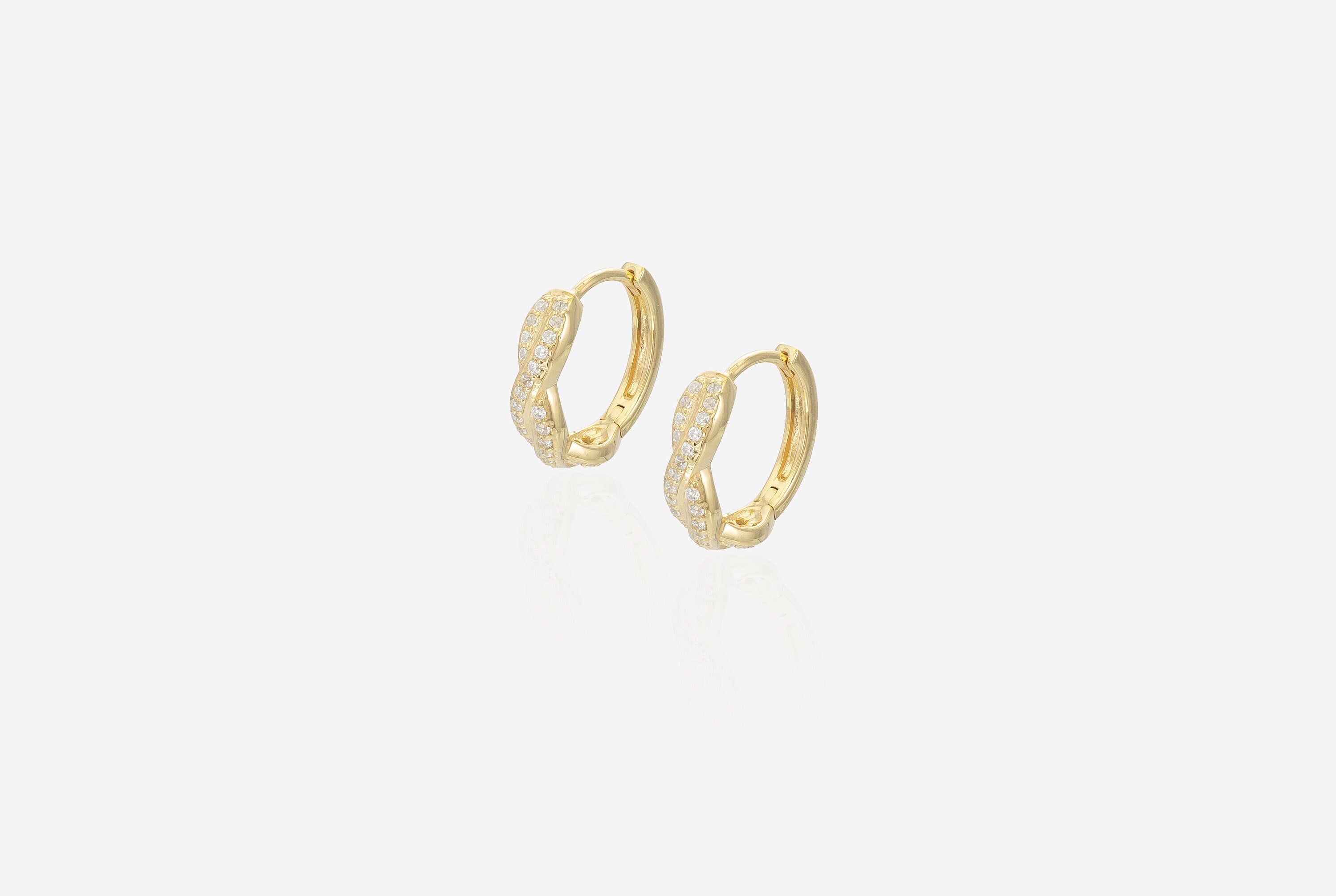 Twisted Rope Hope Earrings, Diamond Hoop Earring, Dainty Minimalist Hoops, Thick Hoop Earrings, Gift for Women