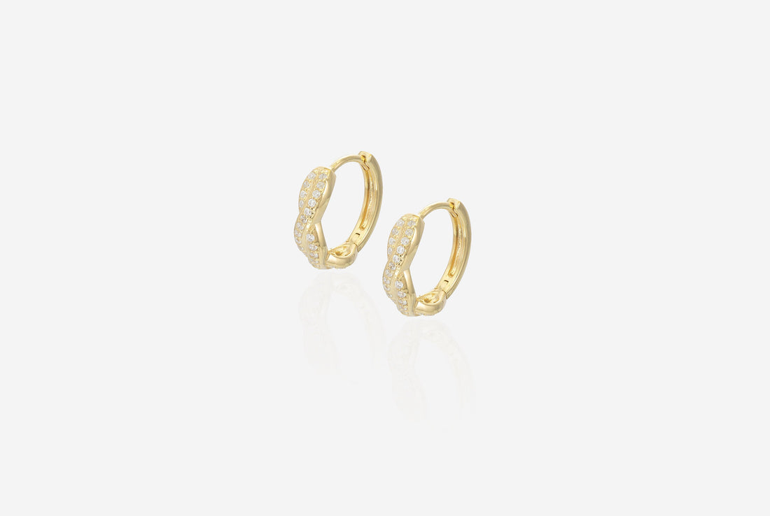 Twisted Rope Hope Earrings, Diamond Hoop Earring, Dainty Minimalist Hoops, Thick Hoop Earrings, Gift for Women