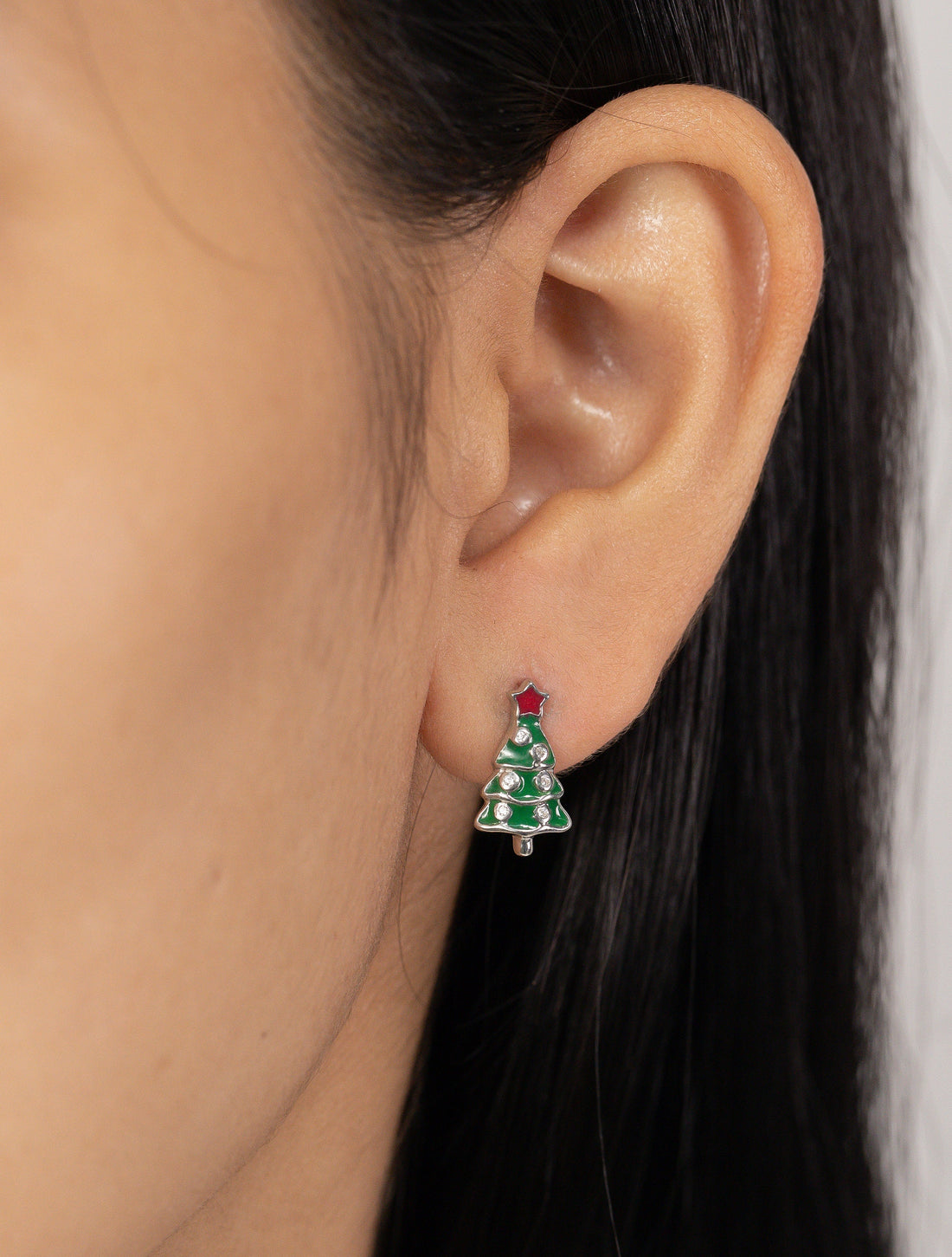 Christmas Tree Earrings, Tree Stud Earrings, Fir Tree Earrings, Minimalist Earrings Christmas Gift for Women, Last Minute Gifts