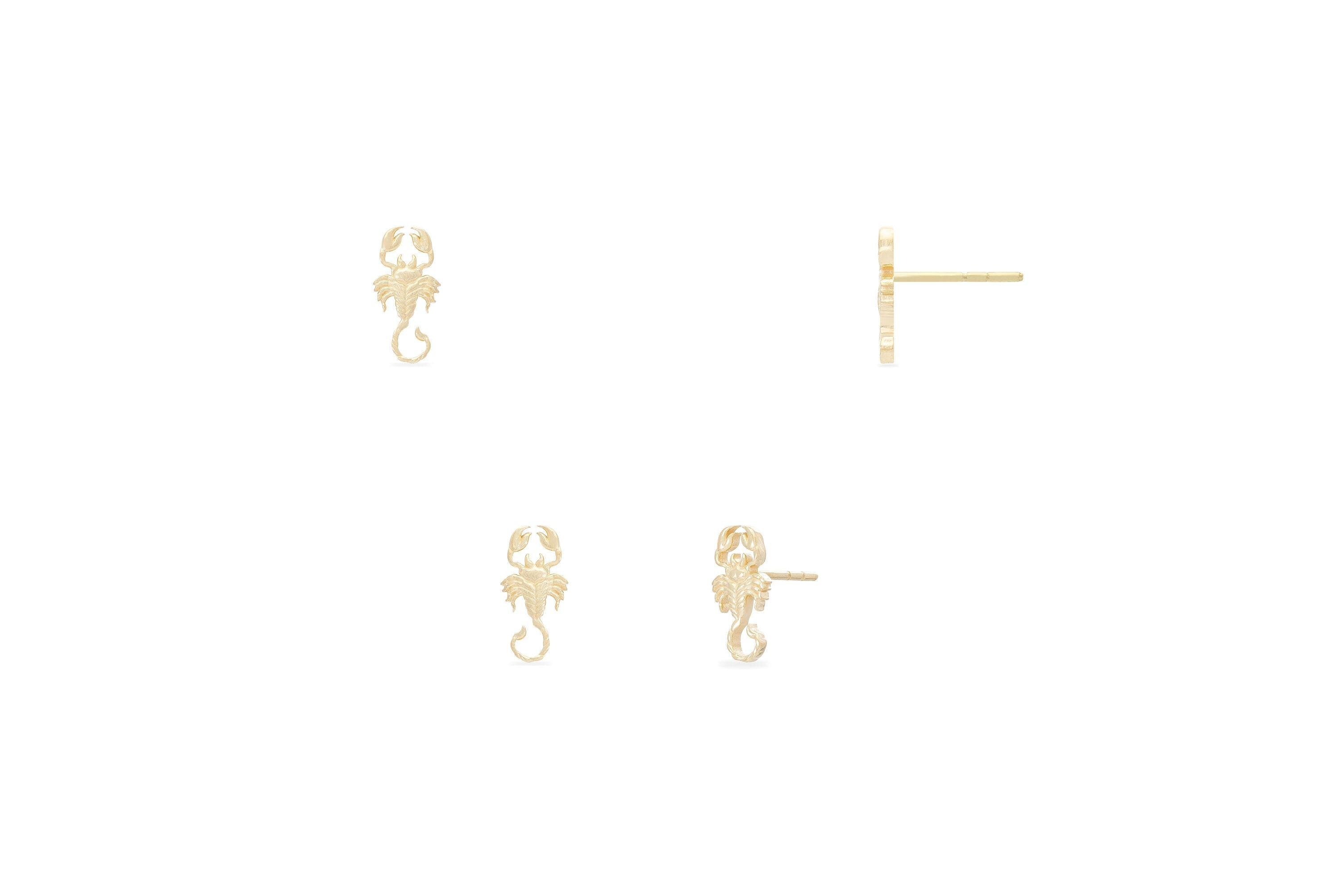 Scorpion Stud Earrings, Scorpion Studs, Animal Earring For Women, Dainty Stud Earring, Insect Jewelry, Gift for her, Valentinus's Day Gift