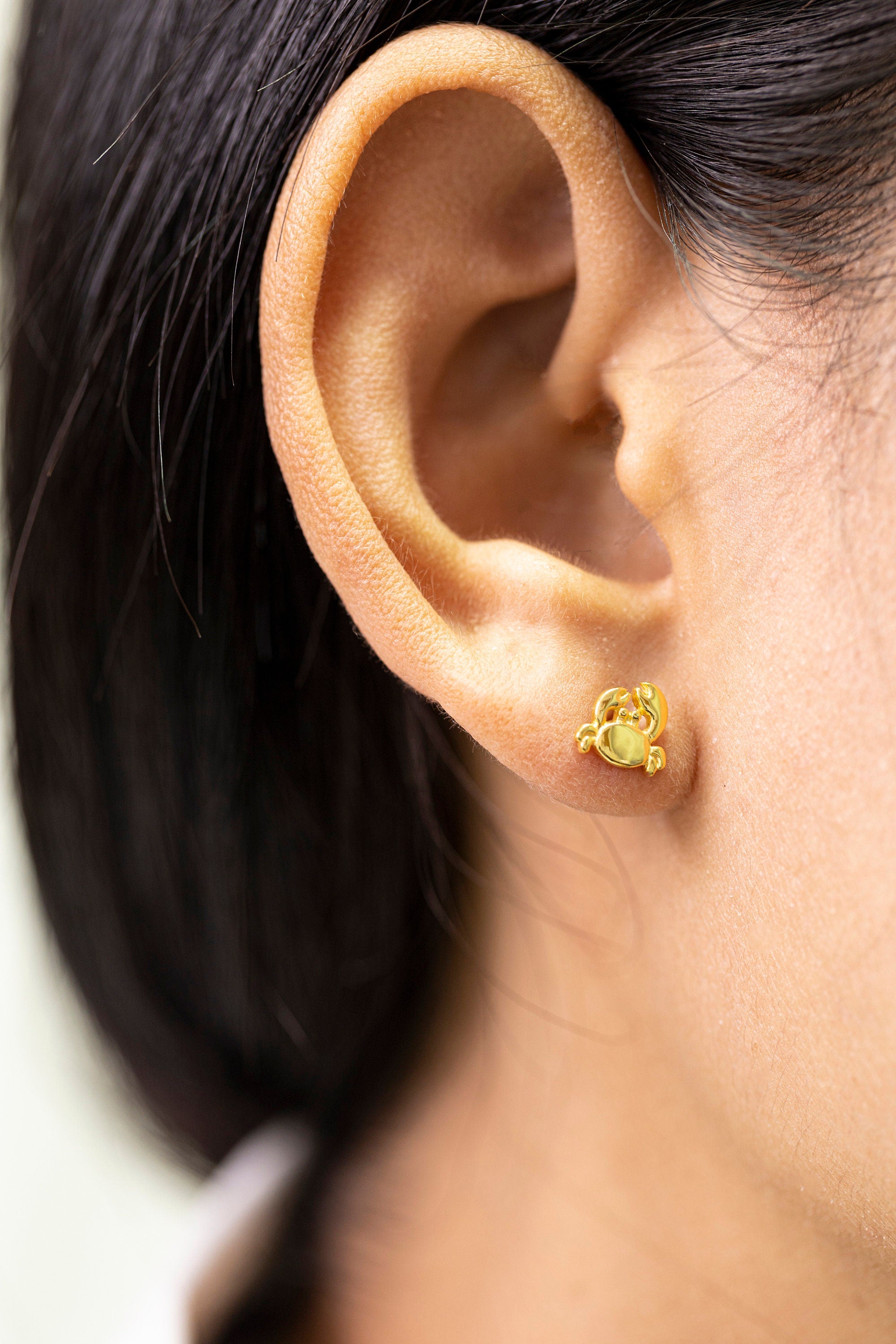 Crab Stud Earrings, Sea Life Jewelry, Beach Earrings, Summer Earrings Gift for Her