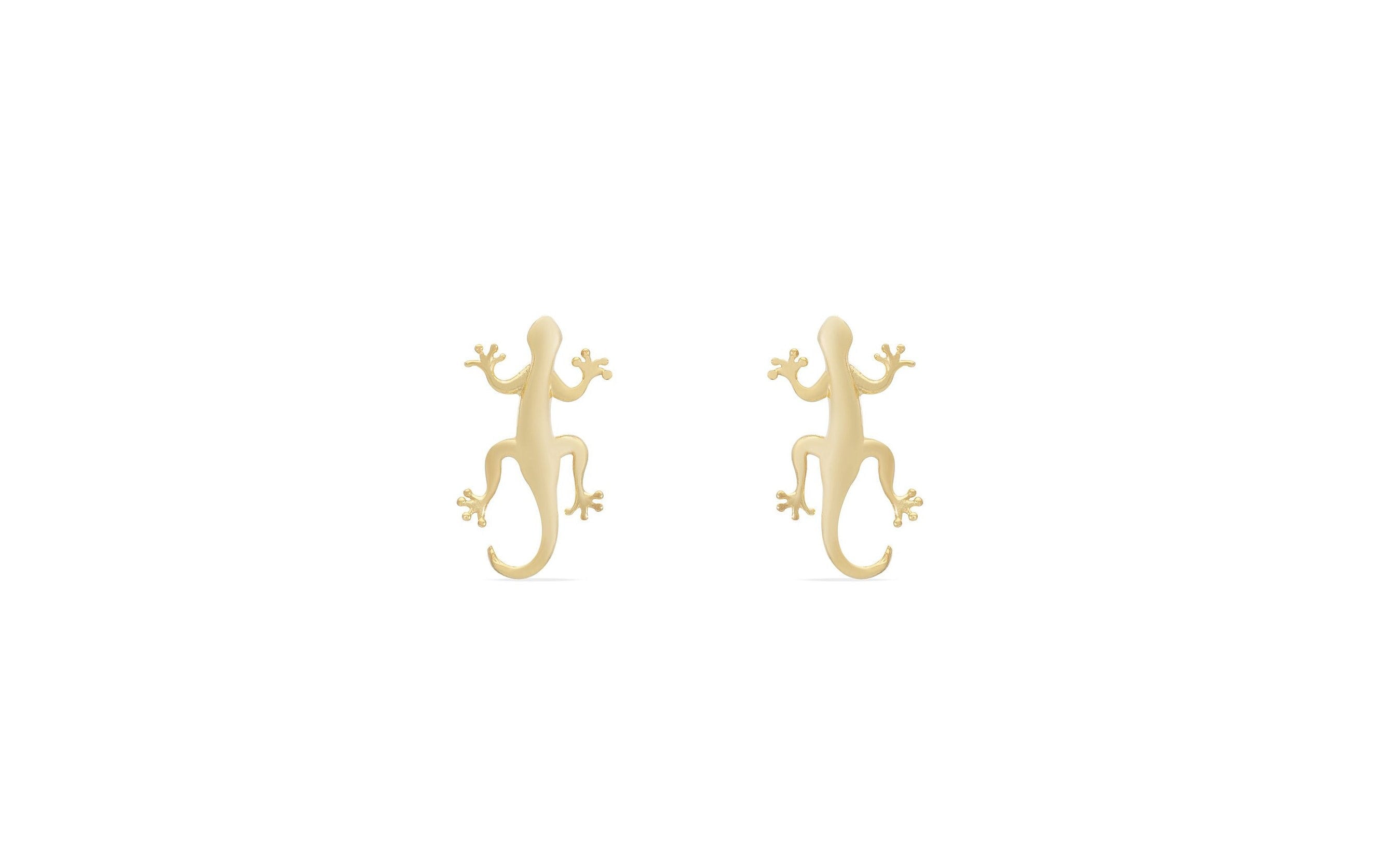 Lizard Stud Earrings, Lizard Ear Studs, Gecko Lizard Earrings, Lizard Cartilage Earrings, Gift for Animal Lover