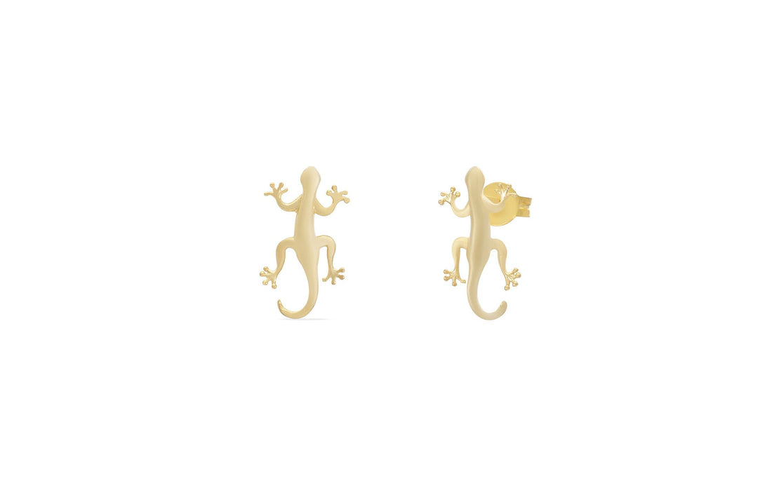 Lizard Stud Earrings, Lizard Ear Studs, Gecko Lizard Earrings, Lizard Cartilage Earrings, Gift for Animal Lover