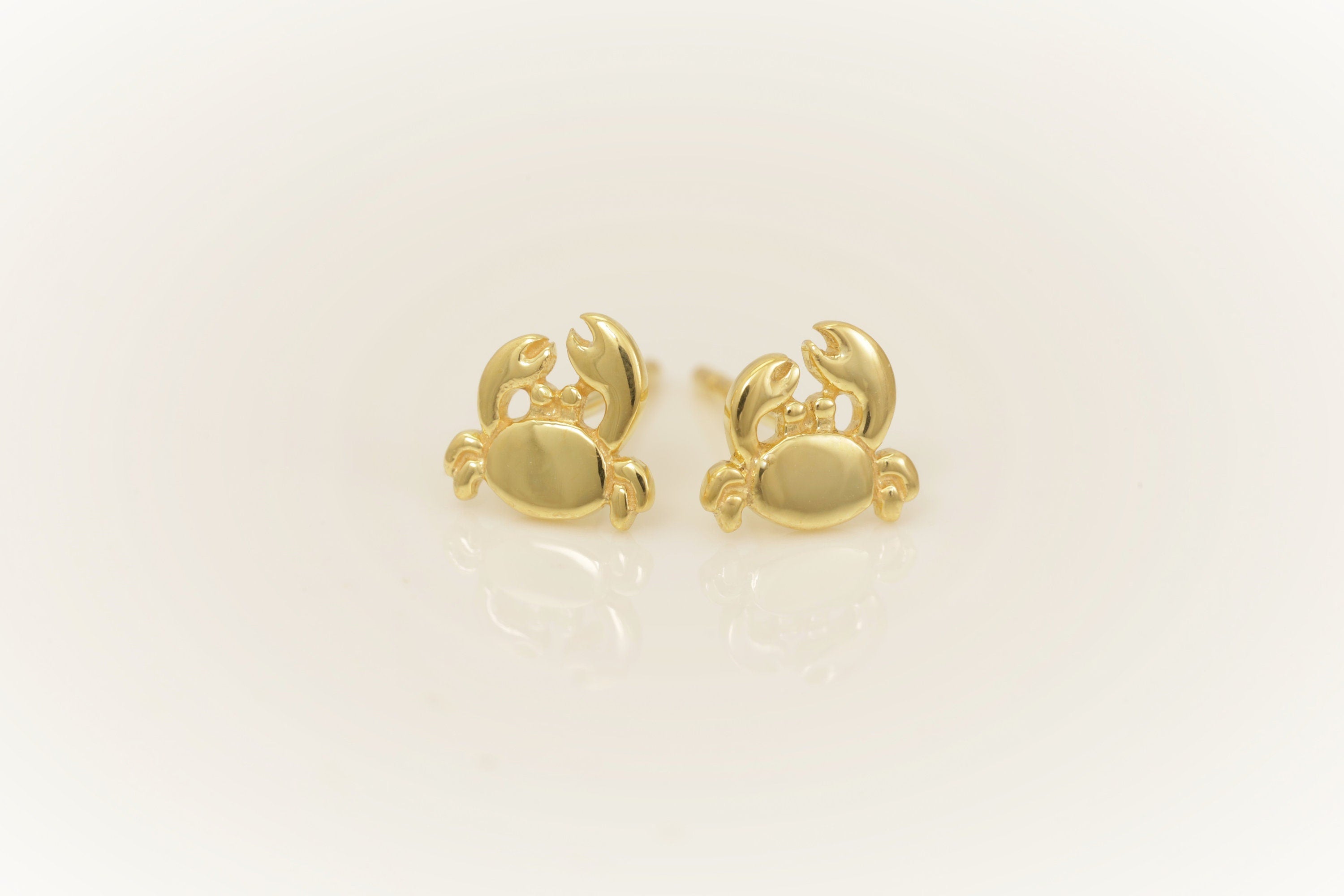Crab Stud Earrings, Sea Life Jewelry, Beach Earrings, Summer Earrings Gift for Her