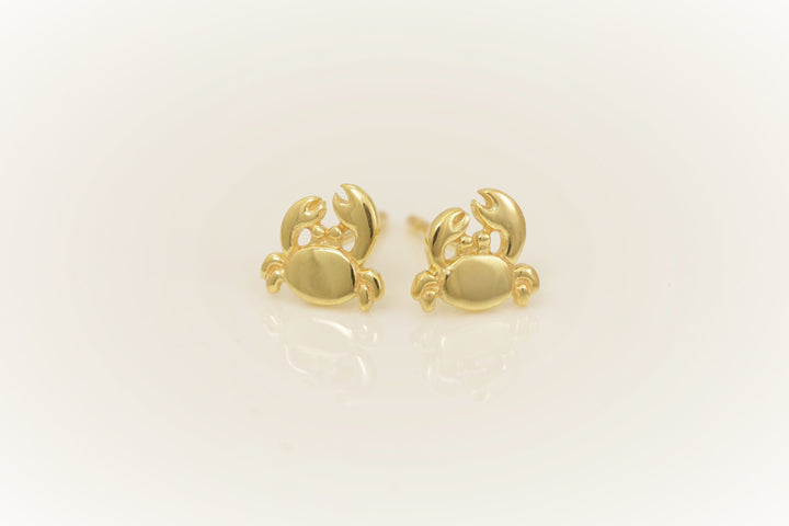 Crab Stud Earrings, Sea Life Jewelry, Beach Earrings, Summer Earrings Gift for Her