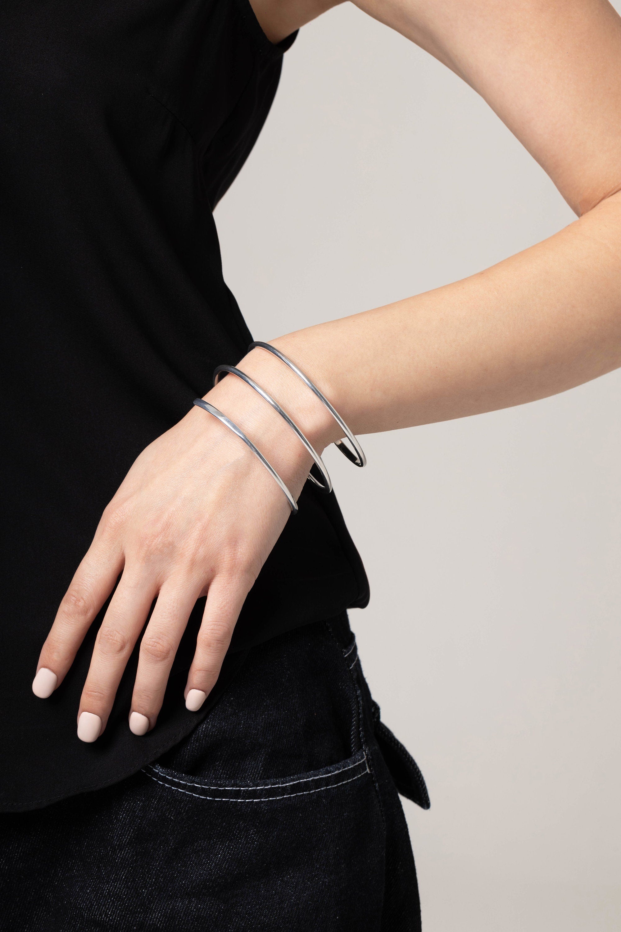 Minimalist Upper Arm Band, Open Cuff Bracelet, Cuff Bracelet for Women, Bridesmaids Gift, Upper Arm Jewelry