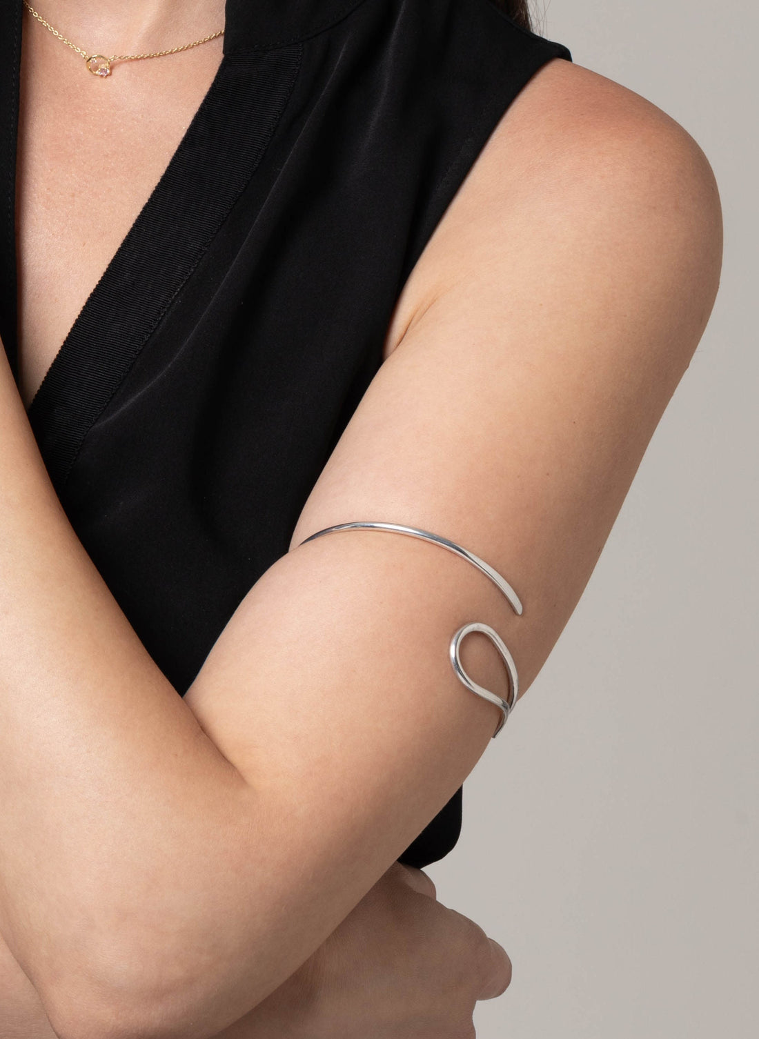 Upper Cuff Bracelet, Simple Arm Band, Open Cuff Bracelet for Women, Arm Bracelet Gift for Her, Upper Arm Jewelry