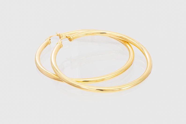 60mm Hoop Earrings, Large Hoop Earrings for Women, Statement Hoops, Classic Modern Hoop Earrings, Valentine's Day Gift