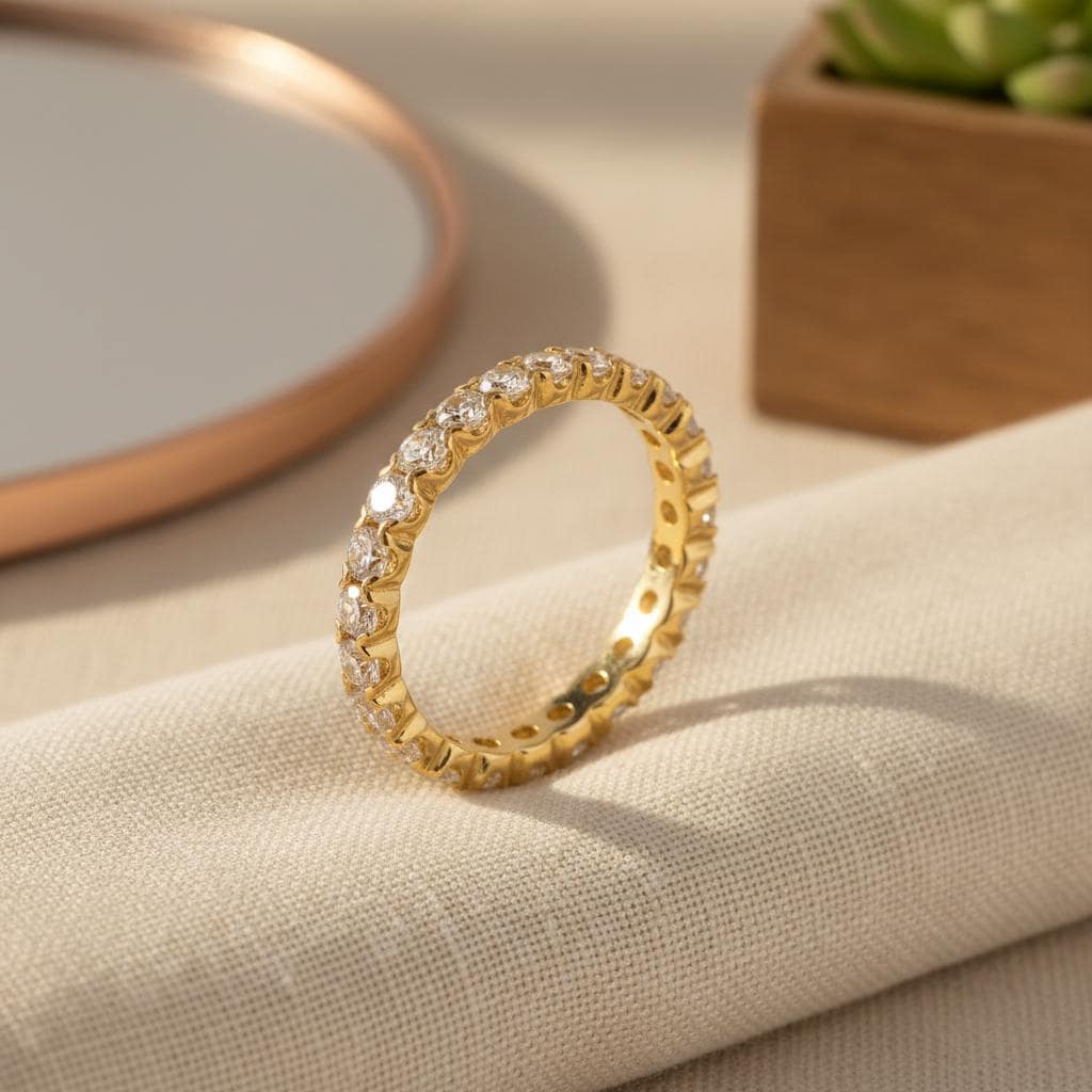 Moissanite Wedding Band, French Pave Moissanite Stackable Ring, 1.5mm 2.0mm 2.5mm 3.0mm Moissanite Matching Ring, Gift for Her