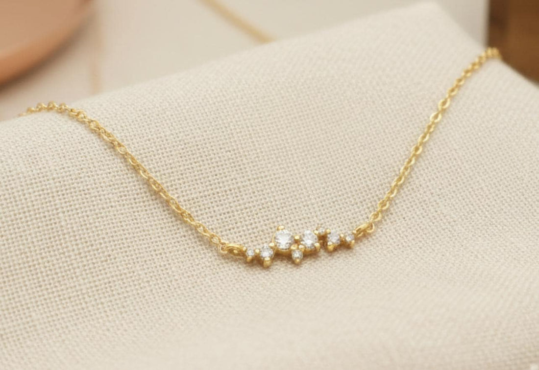 Cluster Necklace Gift for Women / Minimalist Layering Necklace / Necklace Gift for Her