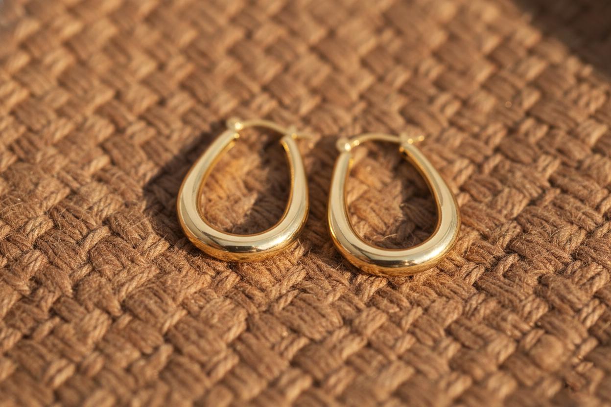 20 MM Minimalist Chunky Hoop Earrings, Minimalist Chunky Hoops, Thick Earring for Women, Plain Bold Hoops