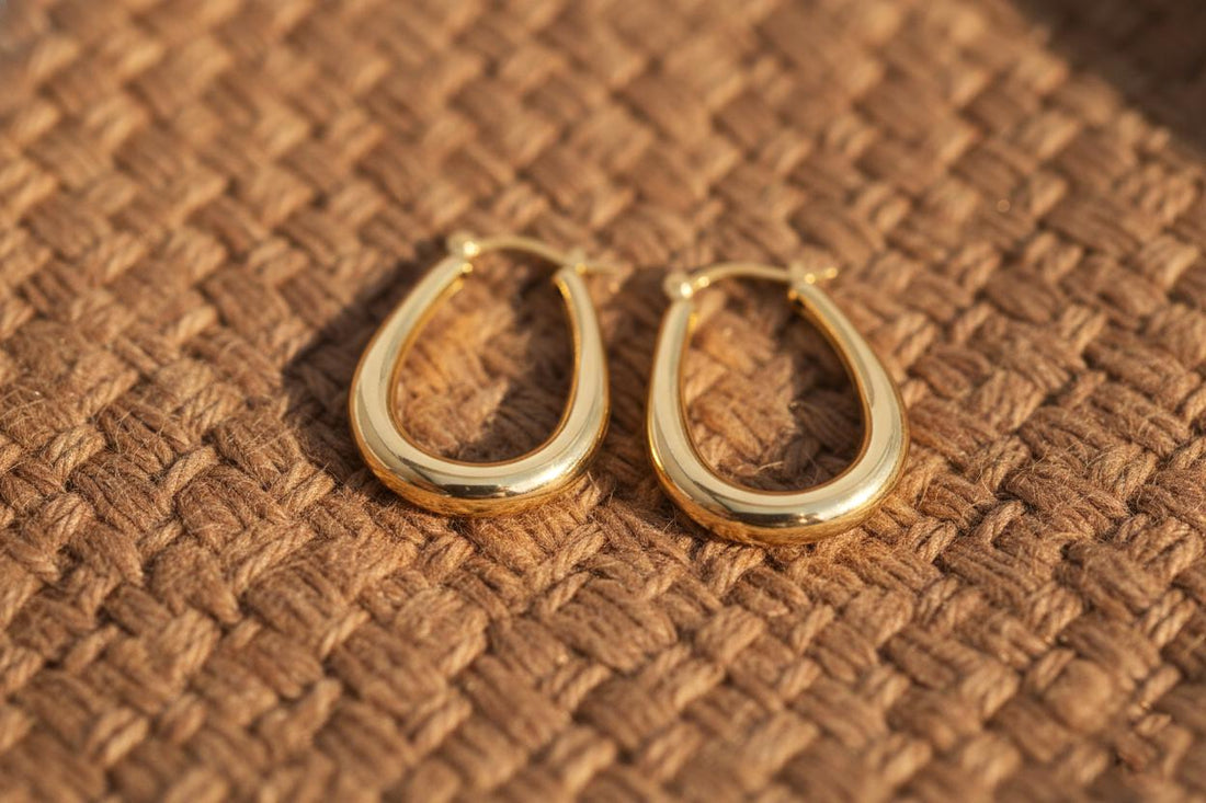 20 MM Minimalist Chunky Hoop Earrings, Minimalist Chunky Hoops, Thick Earring for Women, Plain Bold Hoops