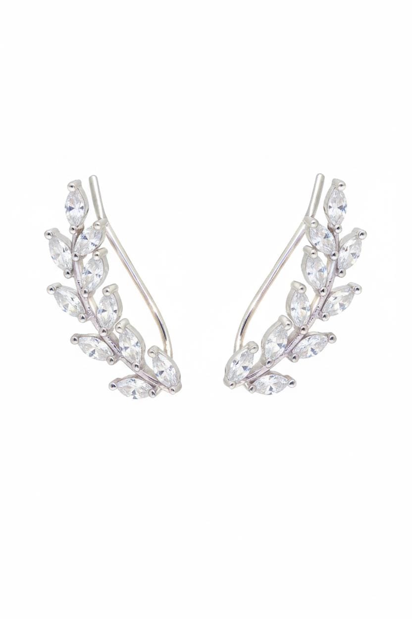 Marquise Unique Earring Climber / Ear Crawlers Earrings / Ear Climber Earring / Bridesmaid Gift / Minimalist Earrings / Valentine's Day Gift