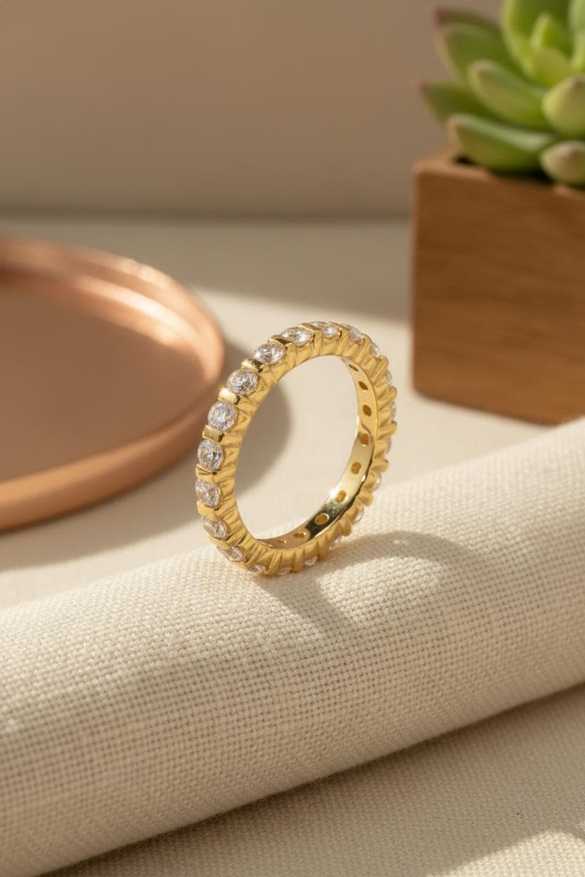 Moissanite Wedding Band, Bar Prong Stackable Ring, 1.0mm 1.8mm 2.0mm 2.5mm 3.0mm 3.5mm Matching Ring, Gift for Her