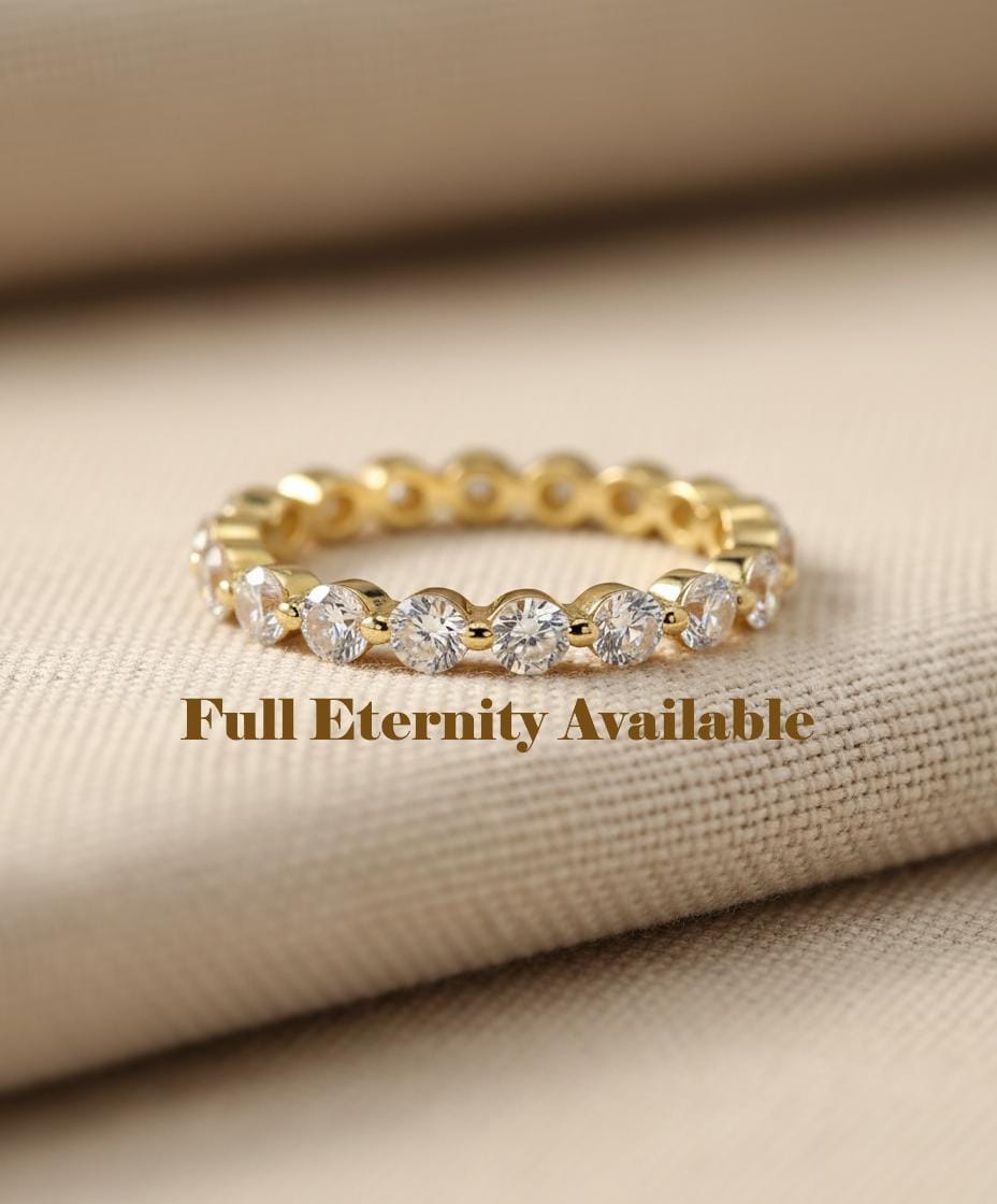 Moissanite Wedding Band, Single Prong Moissanite Stackable Ring, 1.8mm 2.0mm 2.2mm Moissanite Matching Ring, Gift for Her