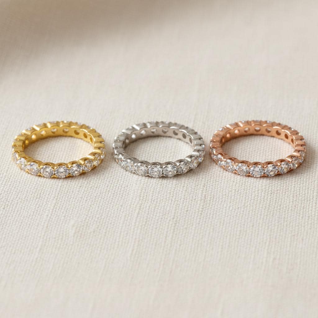 Moissanite Wedding Band, French Pave Moissanite Stackable Ring, 1.5mm 2.0mm 2.5mm 3.0mm Moissanite Matching Ring, Gift for Her