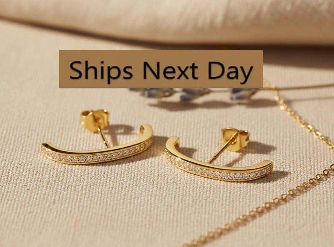 Tanzanite Ear Lobe Cuff Earrings, Dainty Suspender Earrings, Dainty Stud Lobe Cuff, Minimalist Earrings Gift For Women, Last Minute Gifts
