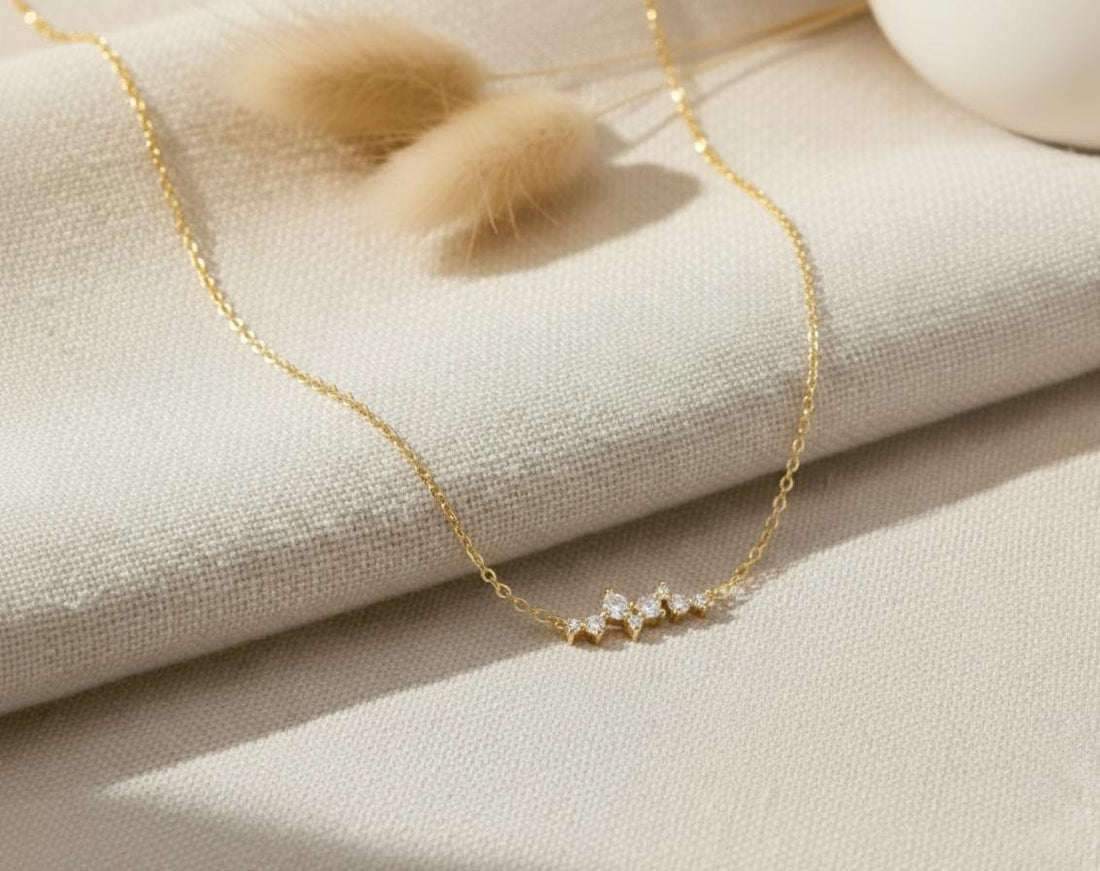Cluster Necklace Gift for Women / Minimalist Layering Necklace / Necklace Gift for Her