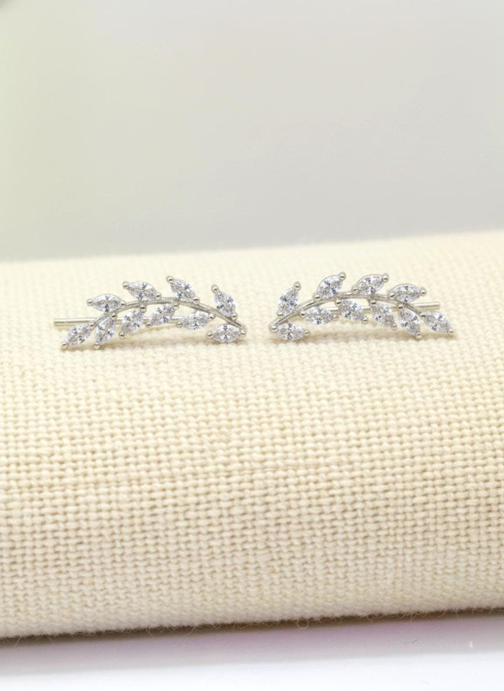 Marquise Unique Earring Climber / Ear Crawlers Earrings / Ear Climber Earring / Bridesmaid Gift / Minimalist Earrings / Valentine's Day Gift