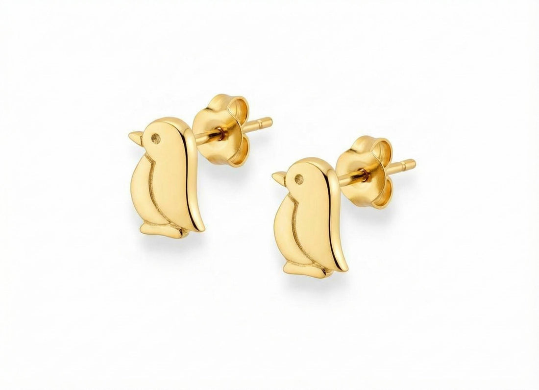 Penguin Stud Earrings, Penguin Earring Gifts for Her, Tiny Penguin Stud Earring Gifts, Earrings for Women