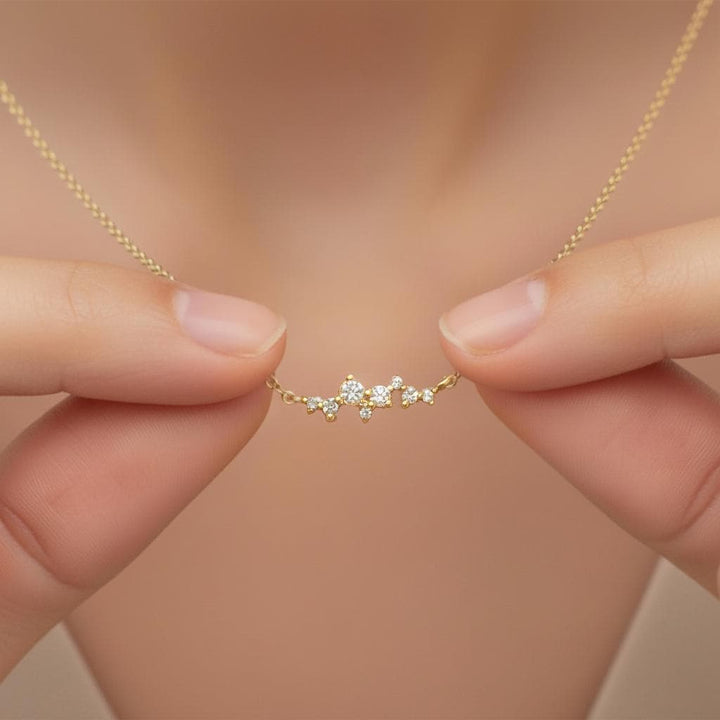 Cluster Necklace Gift for Women / Minimalist Layering Necklace / Necklace Gift for Her