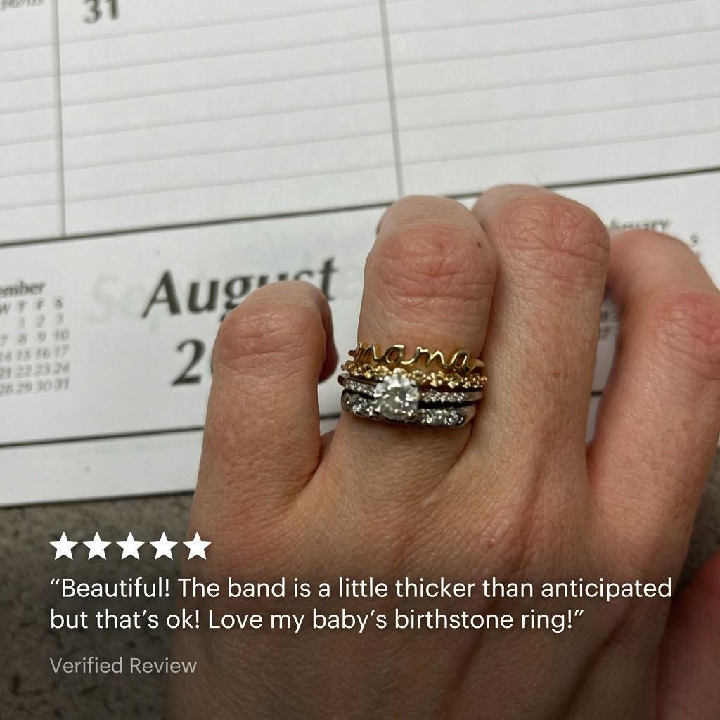 2.0 mm Single Prong Citrine Ring, November Birthstone, Half Eternity Stackable Band, Citrine Wedding Band, Stacking Ring