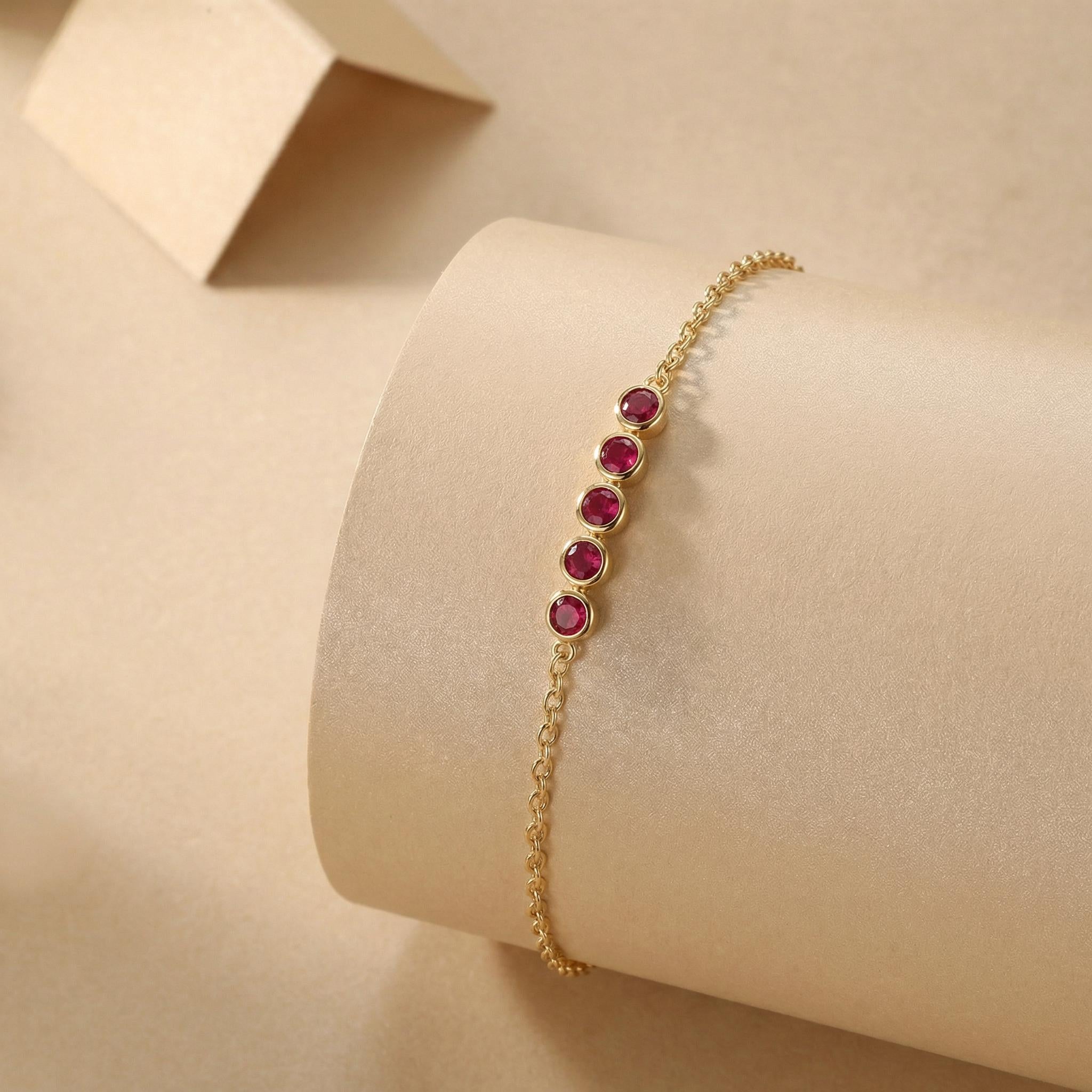 Birthstone Bracelet, Personalized Bridesmaid Gift, Dainty Custom Gemstone Bracelet, Bridal Party Jewelry