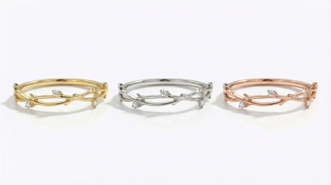 Delicate Diamond Twig Ring, Twist Branch Ring, Nature Inspired Dainty Stackable Band, Wedding Ring for Women