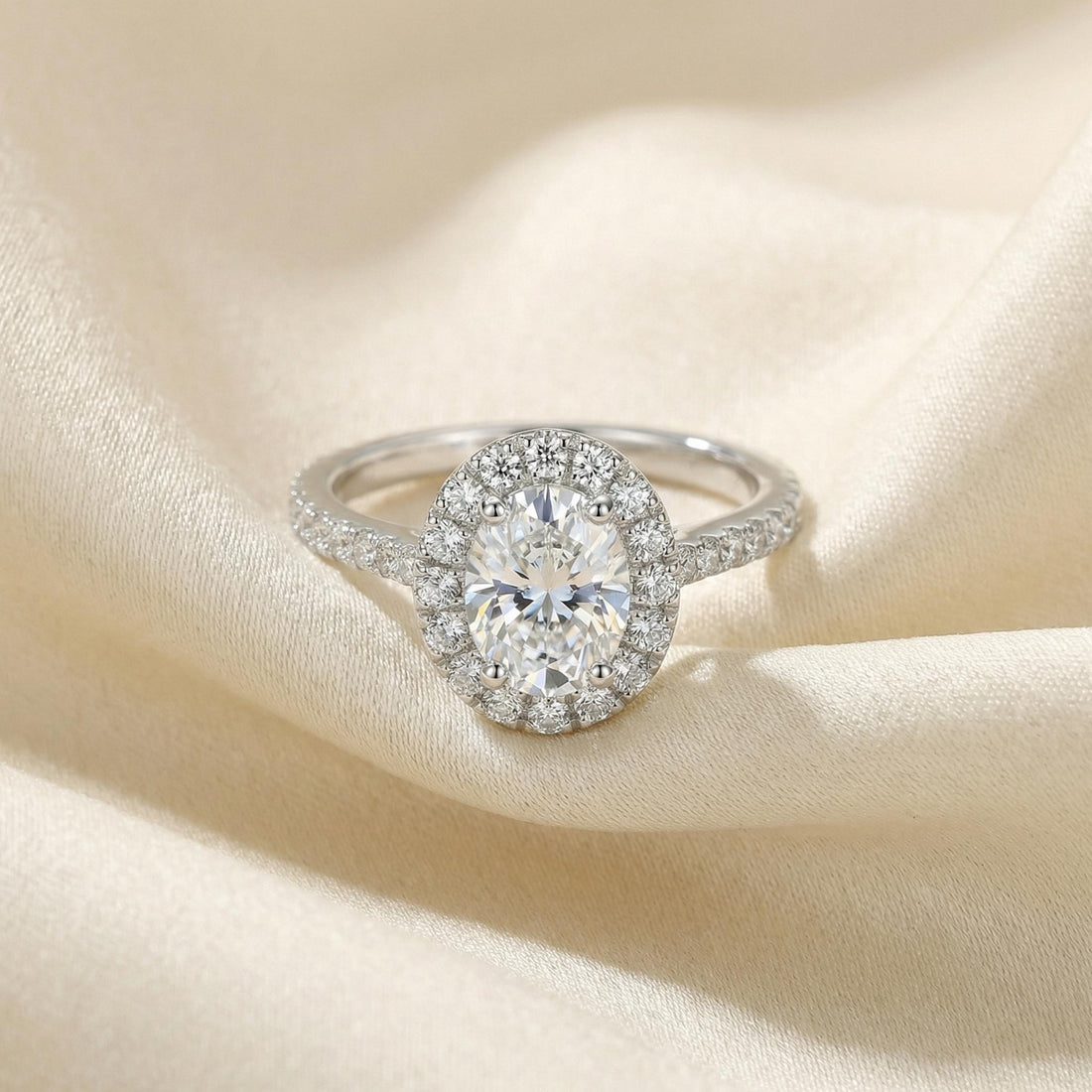 Simulated Diamond Engagement Ring Travel Ring Proposal Oval Cut Anniversary Ring